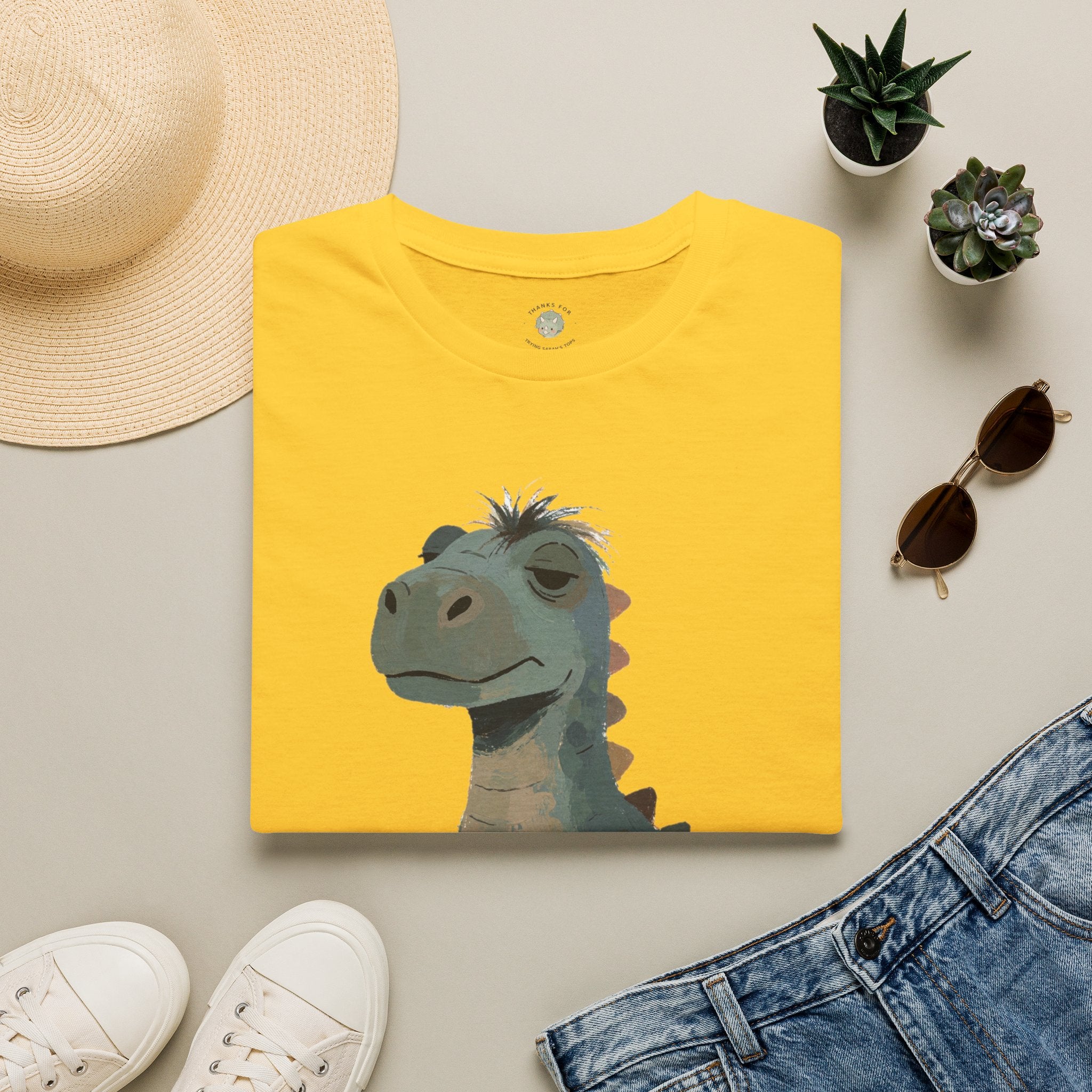 Not a Morning Dino T-Shirt — Funny Sleepy Dinosaur Graphic Tee