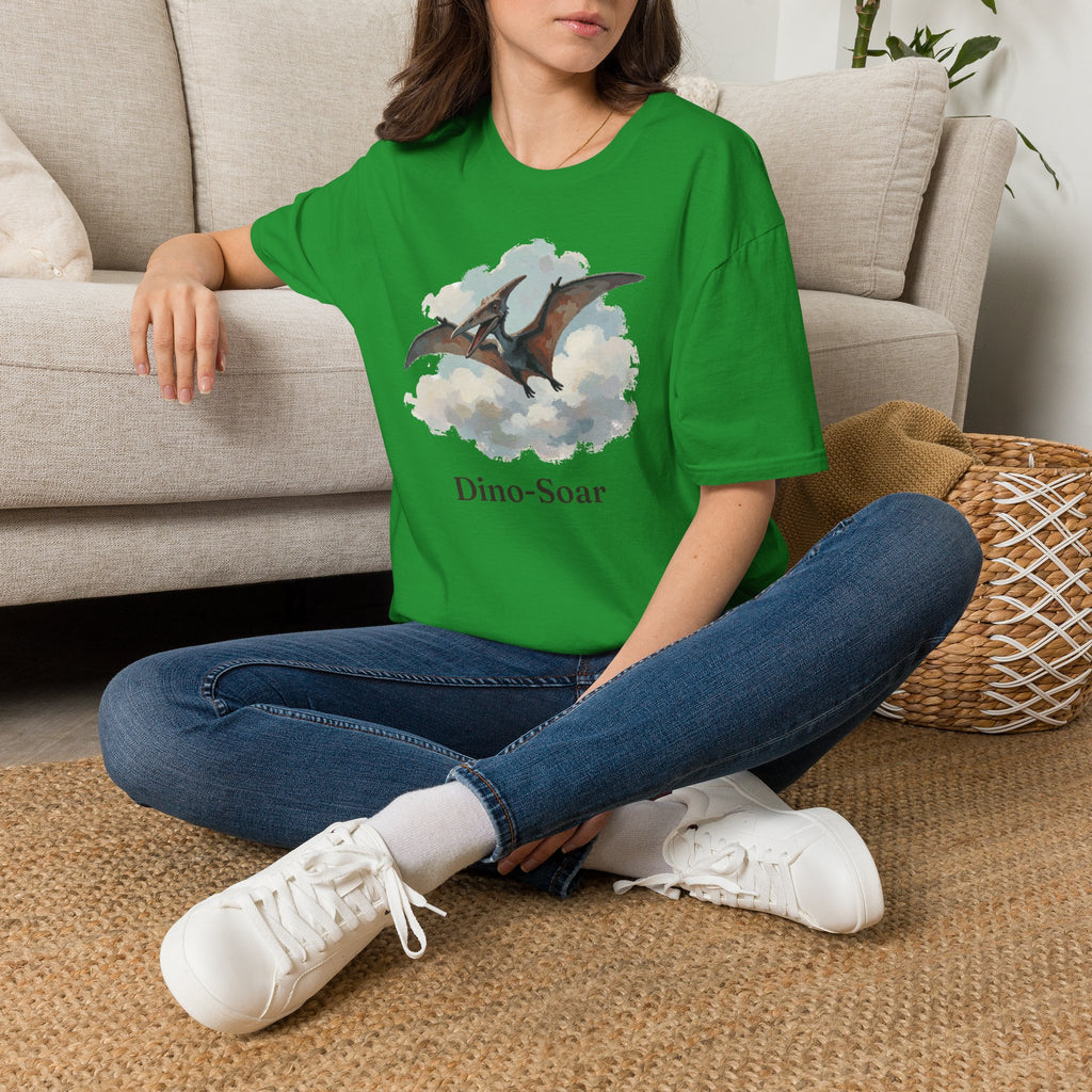 Dino-Soar T-Shirt — Cute Flying Pterodactyl Pun Graphic Tee