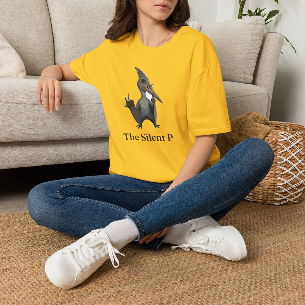 The Silent P T-Shirt — Funny Pterodactyl Grammar Pun Graphic Tee