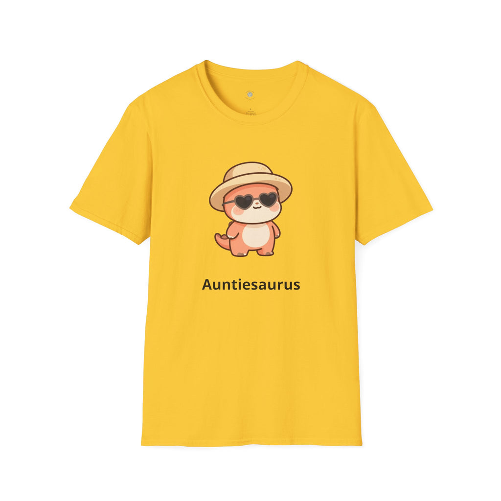 Personalized Auntie Dinosaur T-Shirt — Custom Name Gift Tee