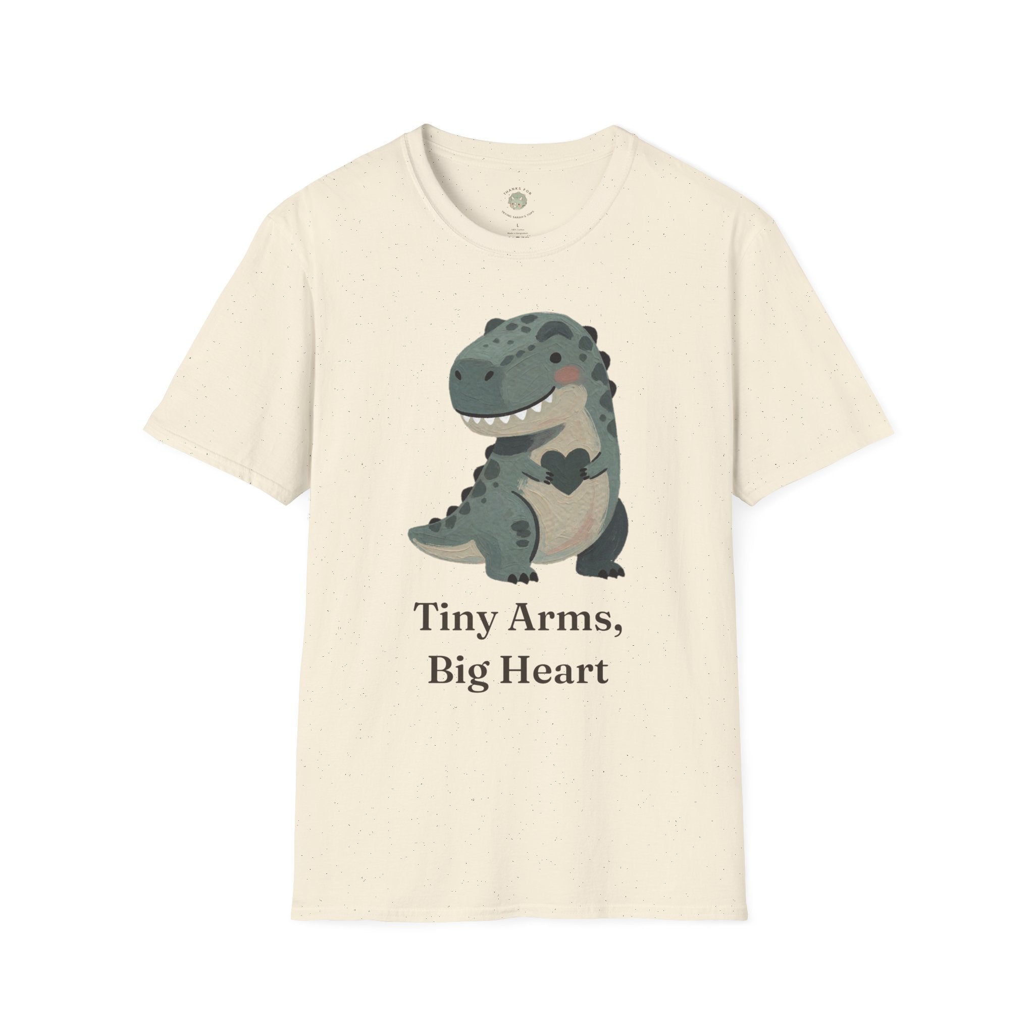 Tiny Arms, Big Heart T-Shirt — Cute Sweet T-Rex Love Graphic Tee