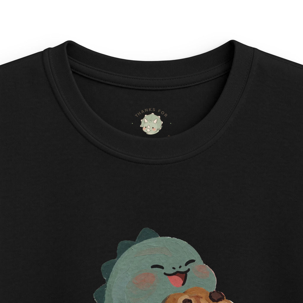 Kids Snack-o-Saurus T-Shirt — Cute Cookie Dinosaur Snack Graphic Tee