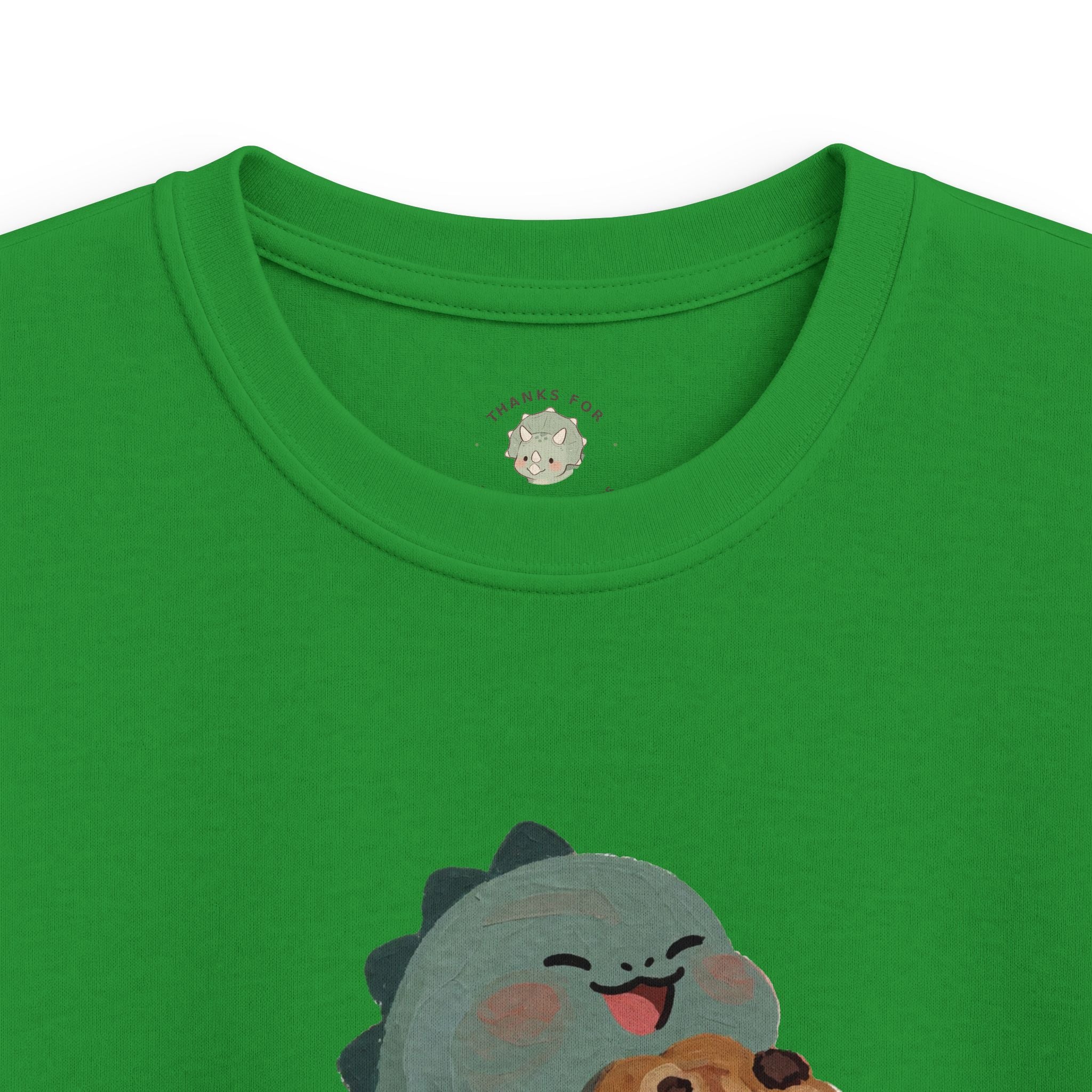 Kids Snack-o-Saurus T-Shirt — Cute Cookie Dinosaur Snack Graphic Tee