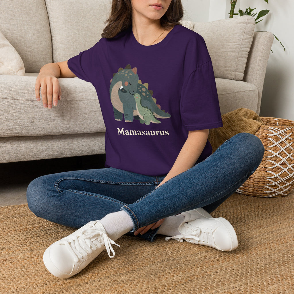 Mamasaurus T-Shirt — Cute Dinosaur Mom Mother's Day Graphic Tee