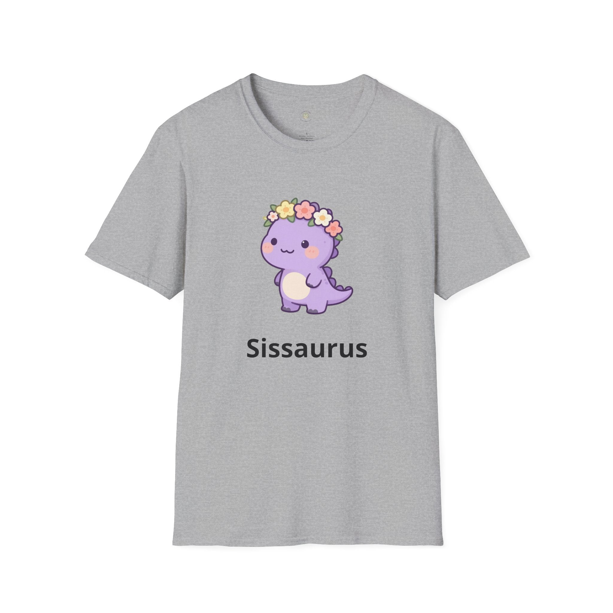 Personalized Big Sister Dinosaur T-Shirt — Custom Name Tee
