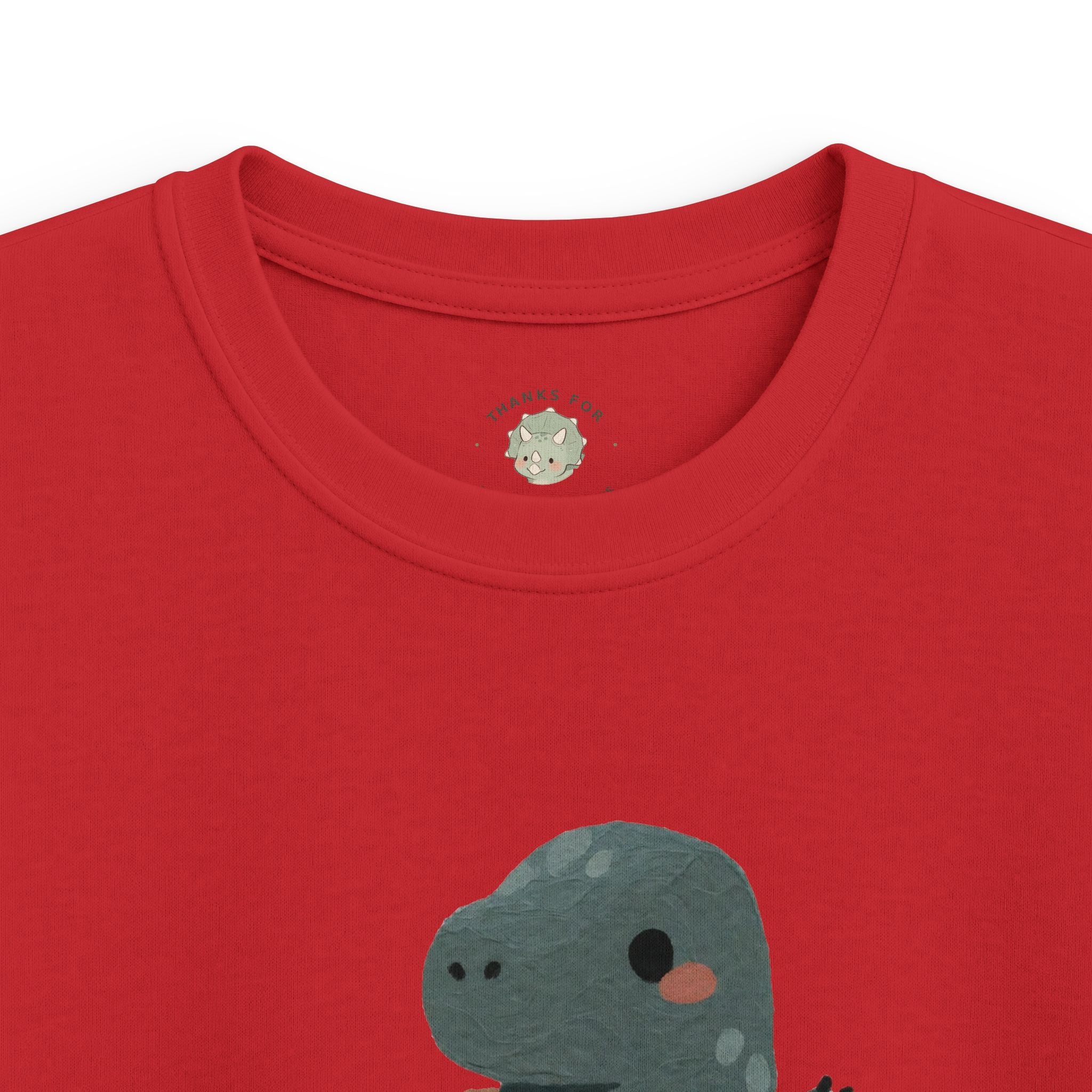 Kids Rawrkward T-Shirt — Funny Awkward Shy Dinosaur Graphic Tee