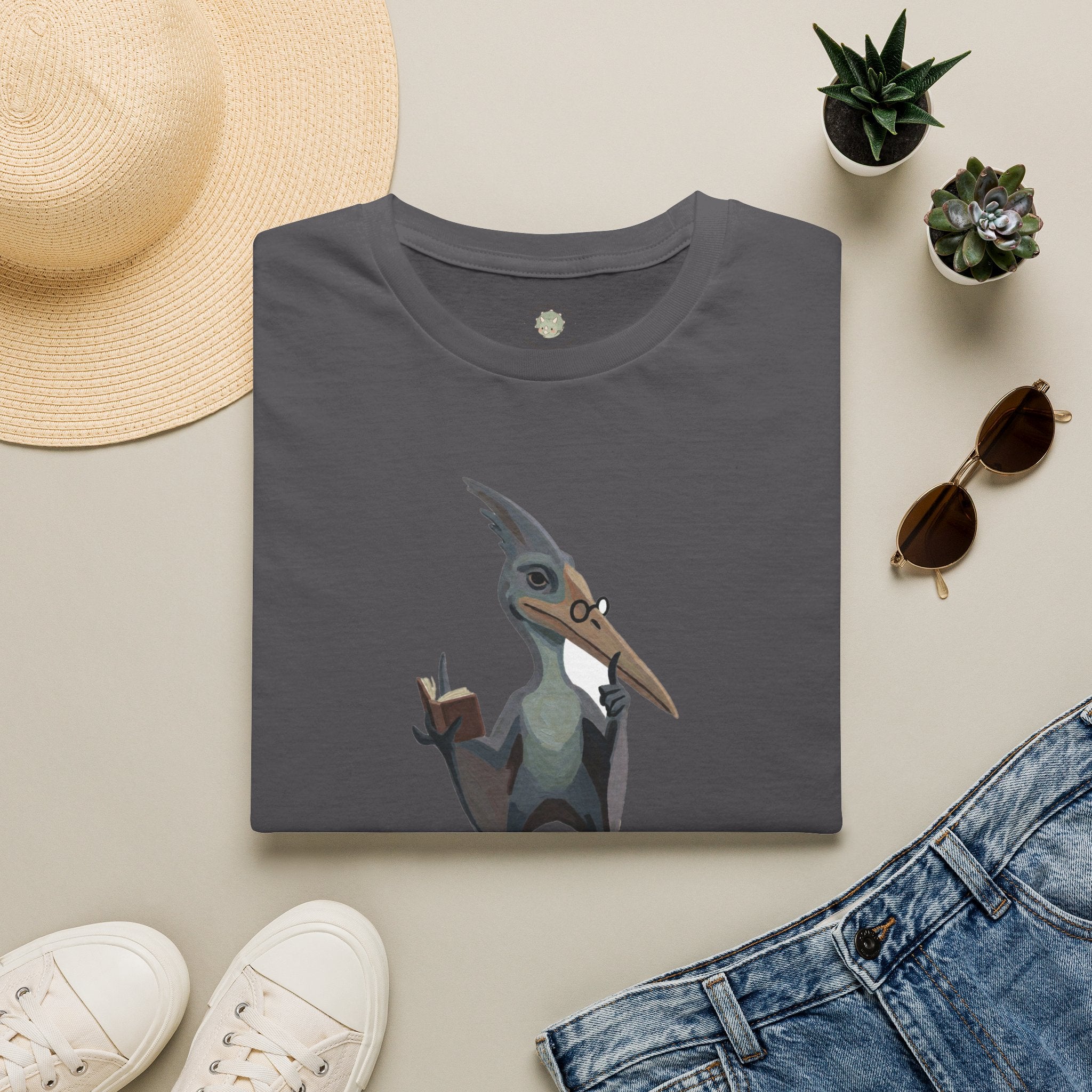 The Silent P T-Shirt — Funny Pterodactyl Grammar Pun Graphic Tee