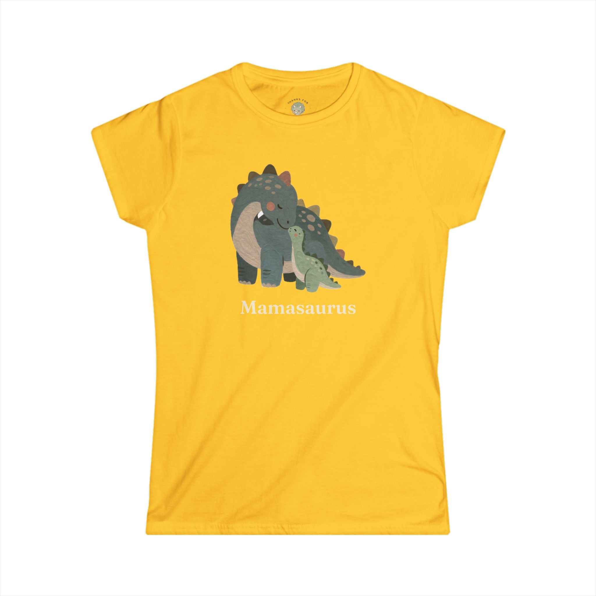 Women's Mamasaurus T-Shirt — Cute Dinosaur Mom Mother's Day Graphic Tee