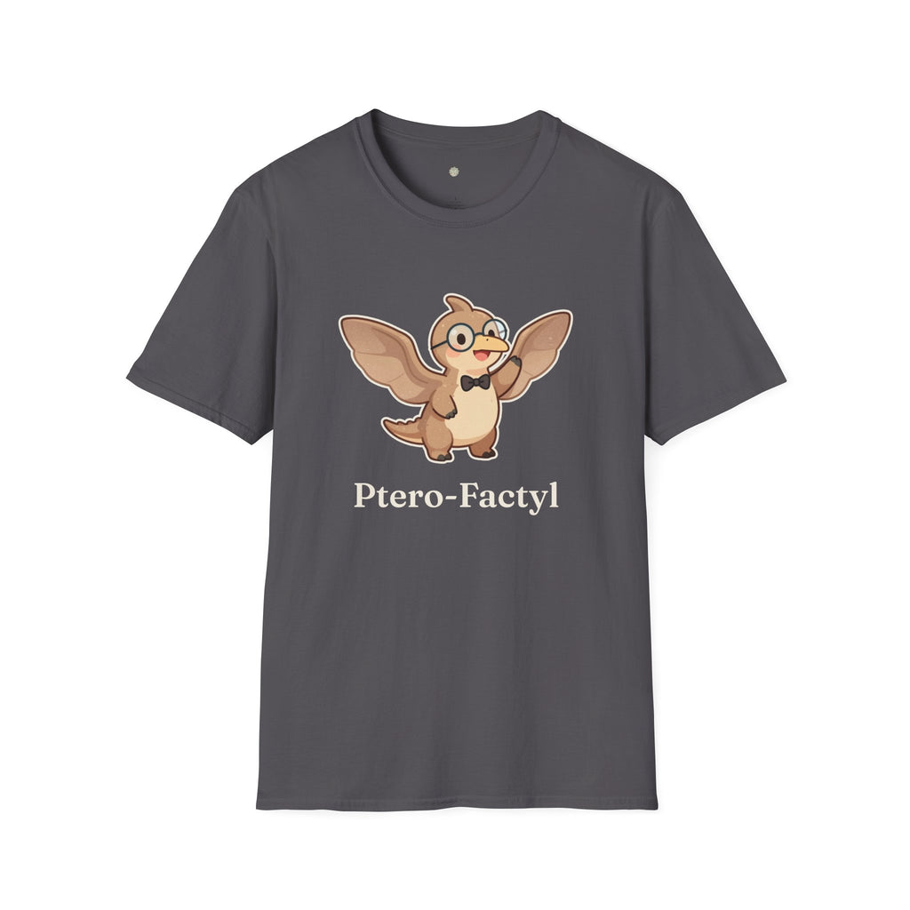 Ptero-Factyl T-Shirt — Funny Fun Facts Pterodactyl Dinosaur Graphic Tee