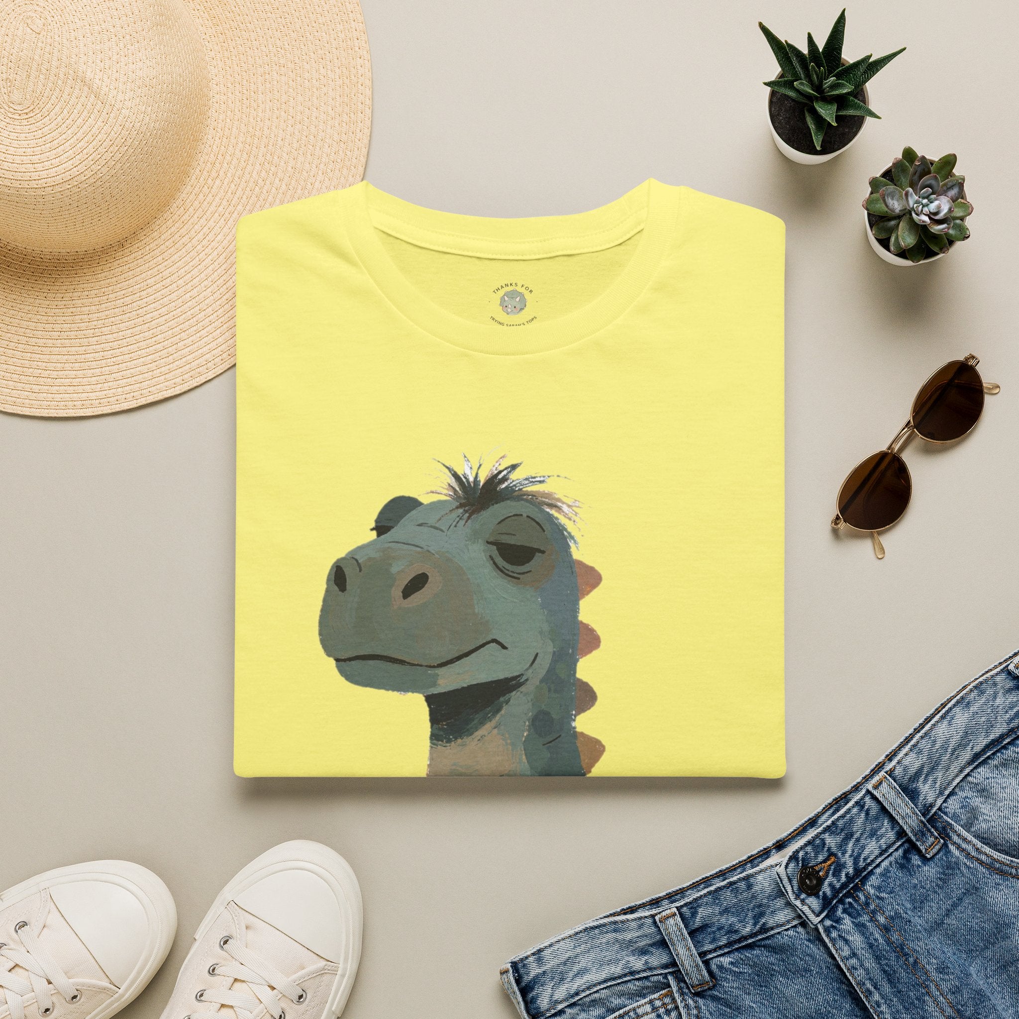 Not a Morning Dino T-Shirt — Funny Sleepy Dinosaur Graphic Tee