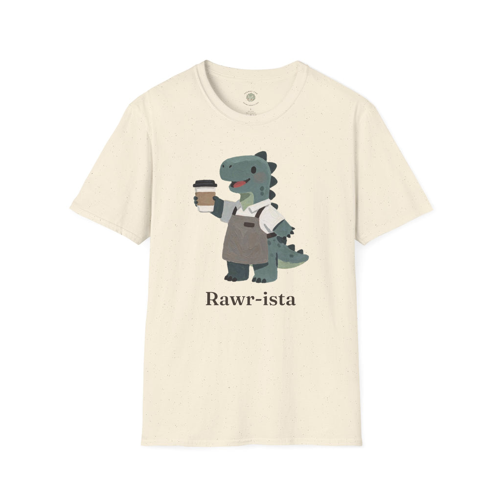 Rawr-ista T-Shirt — Funny Coffee Dinosaur Barista Graphic Tee
