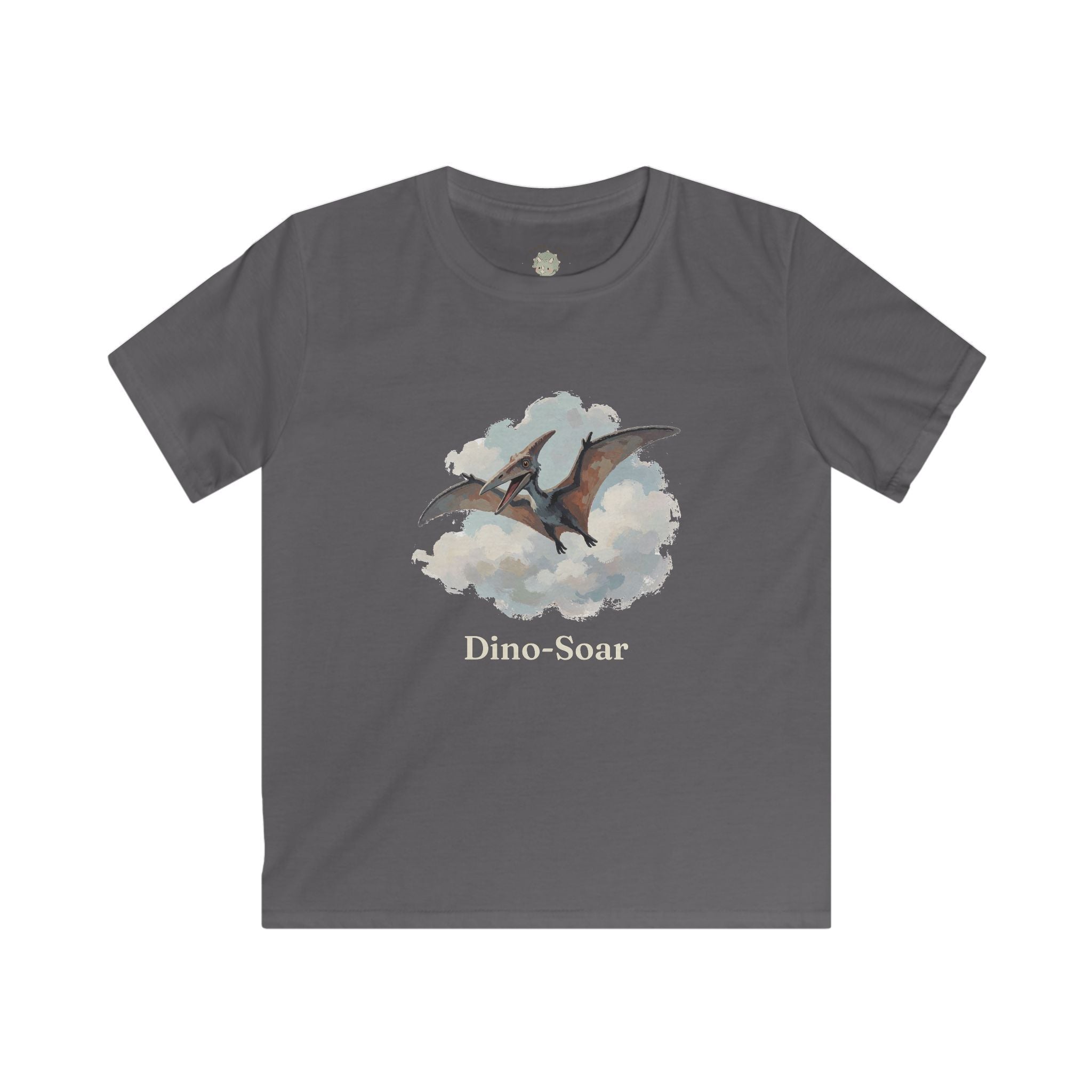 Kids Dino-Soar T-Shirt — Cute Flying Pterodactyl Pun Graphic Tee