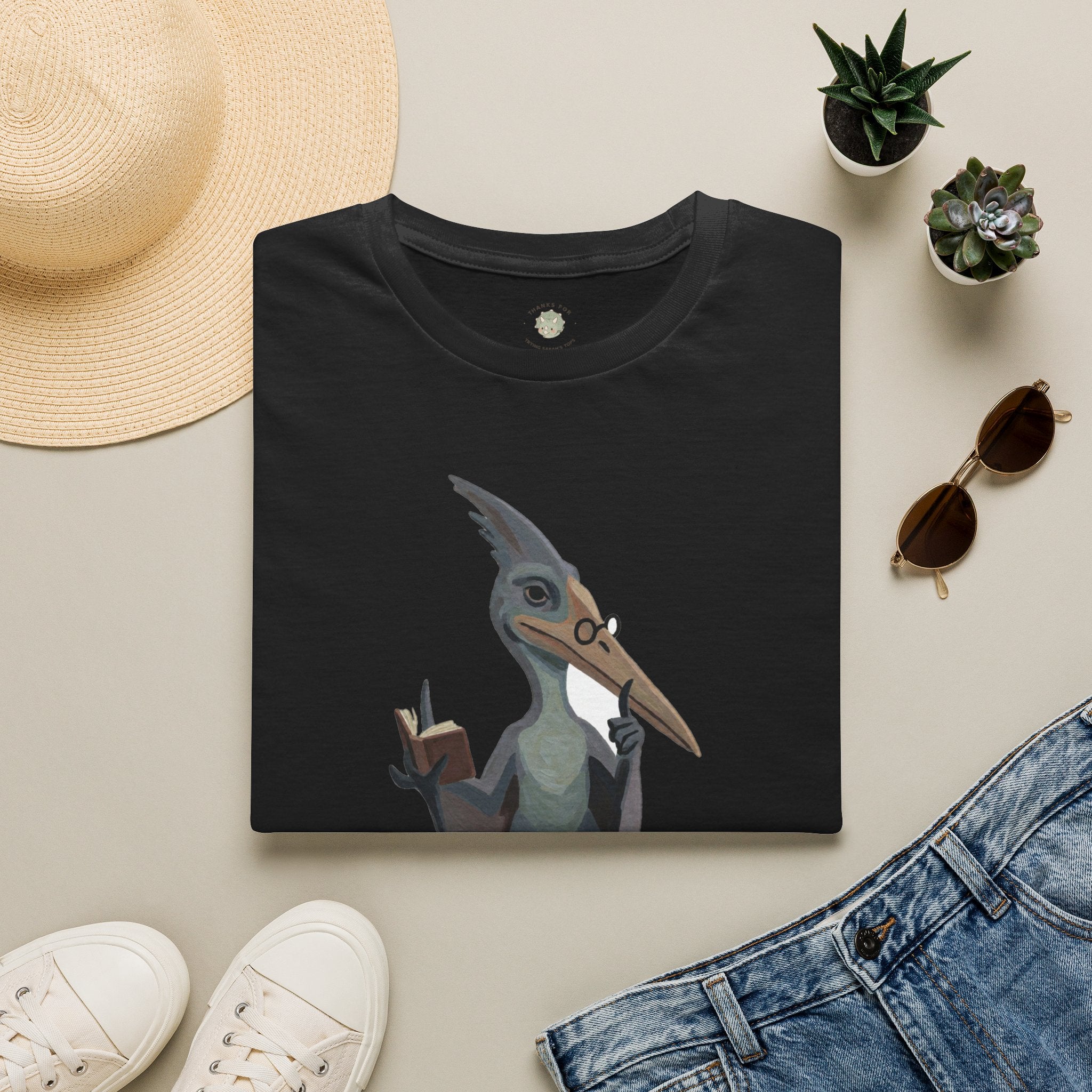 The Silent P T-Shirt — Funny Pterodactyl Grammar Pun Graphic Tee
