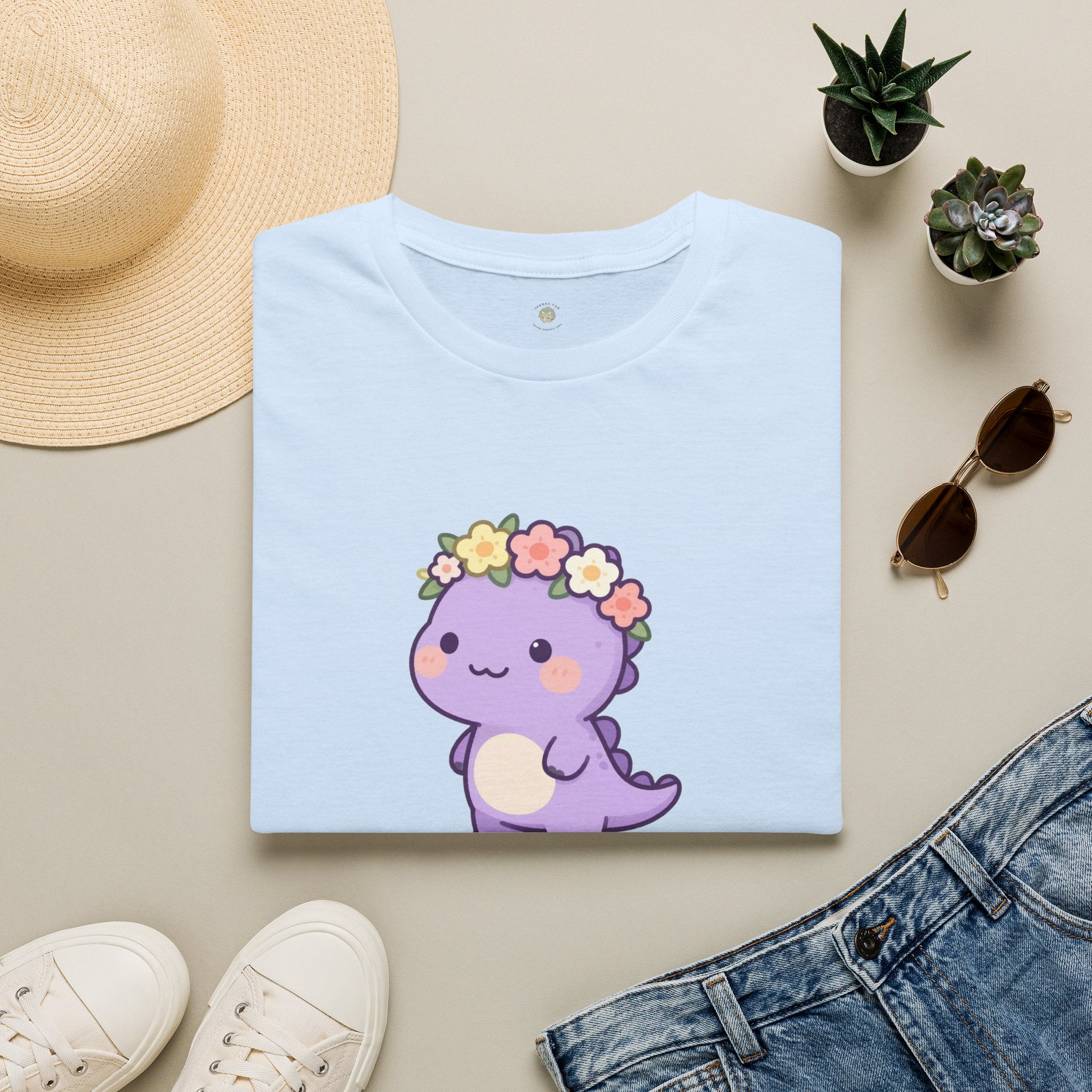 Personalized Big Sister Dinosaur T-Shirt — Custom Name Tee