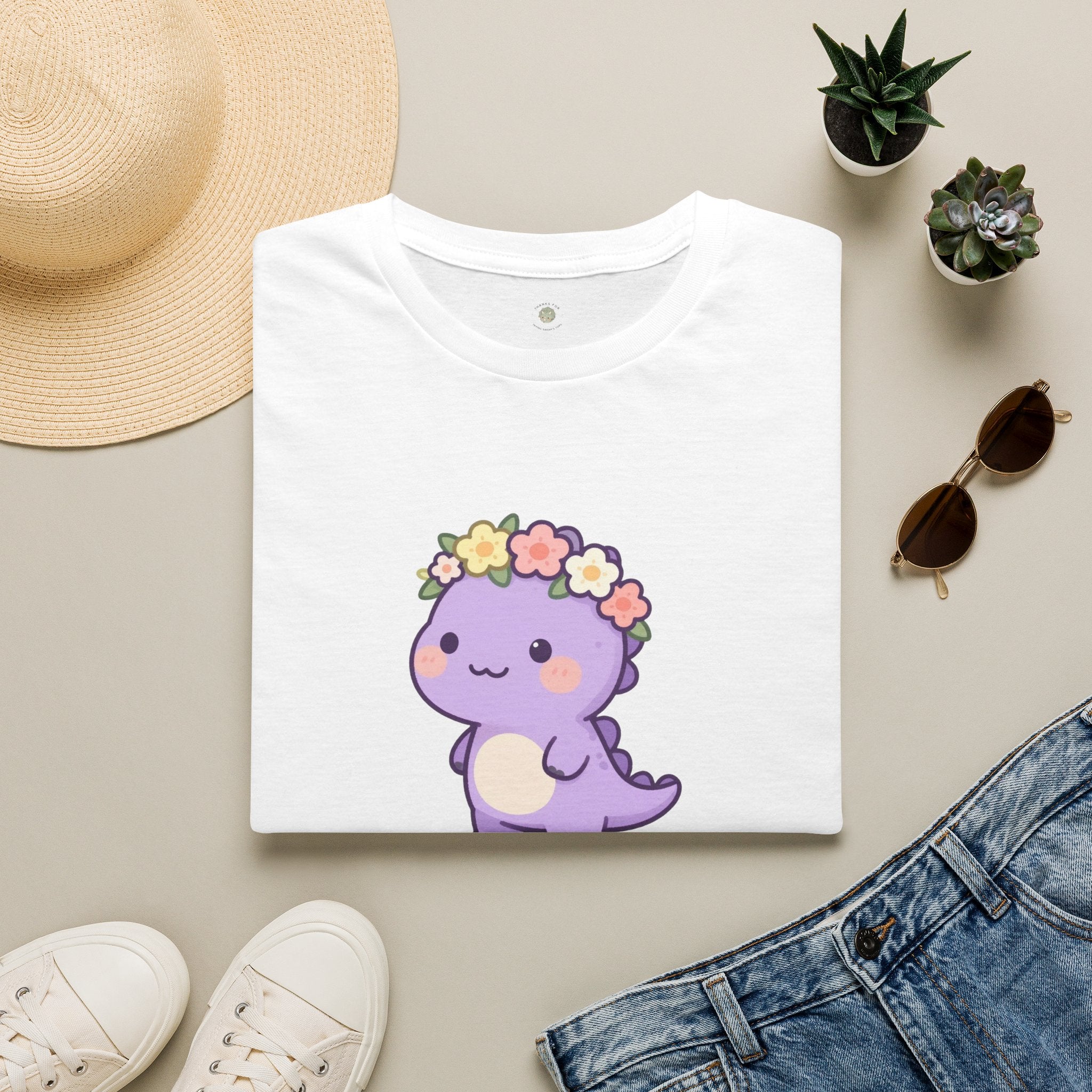 Personalized Big Sister Dinosaur T-Shirt — Custom Name Tee