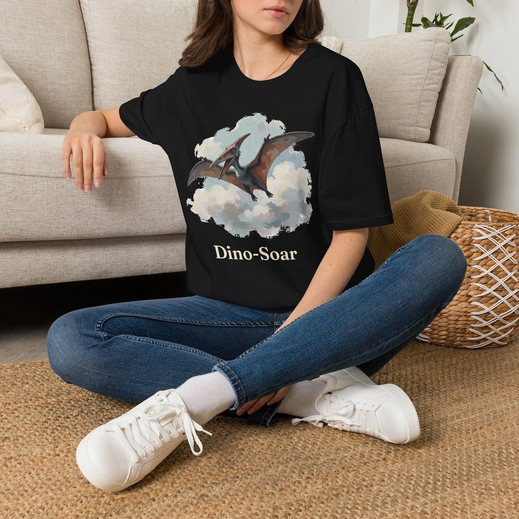Dino-Soar T-Shirt — Cute Flying Pterodactyl Pun Graphic Tee