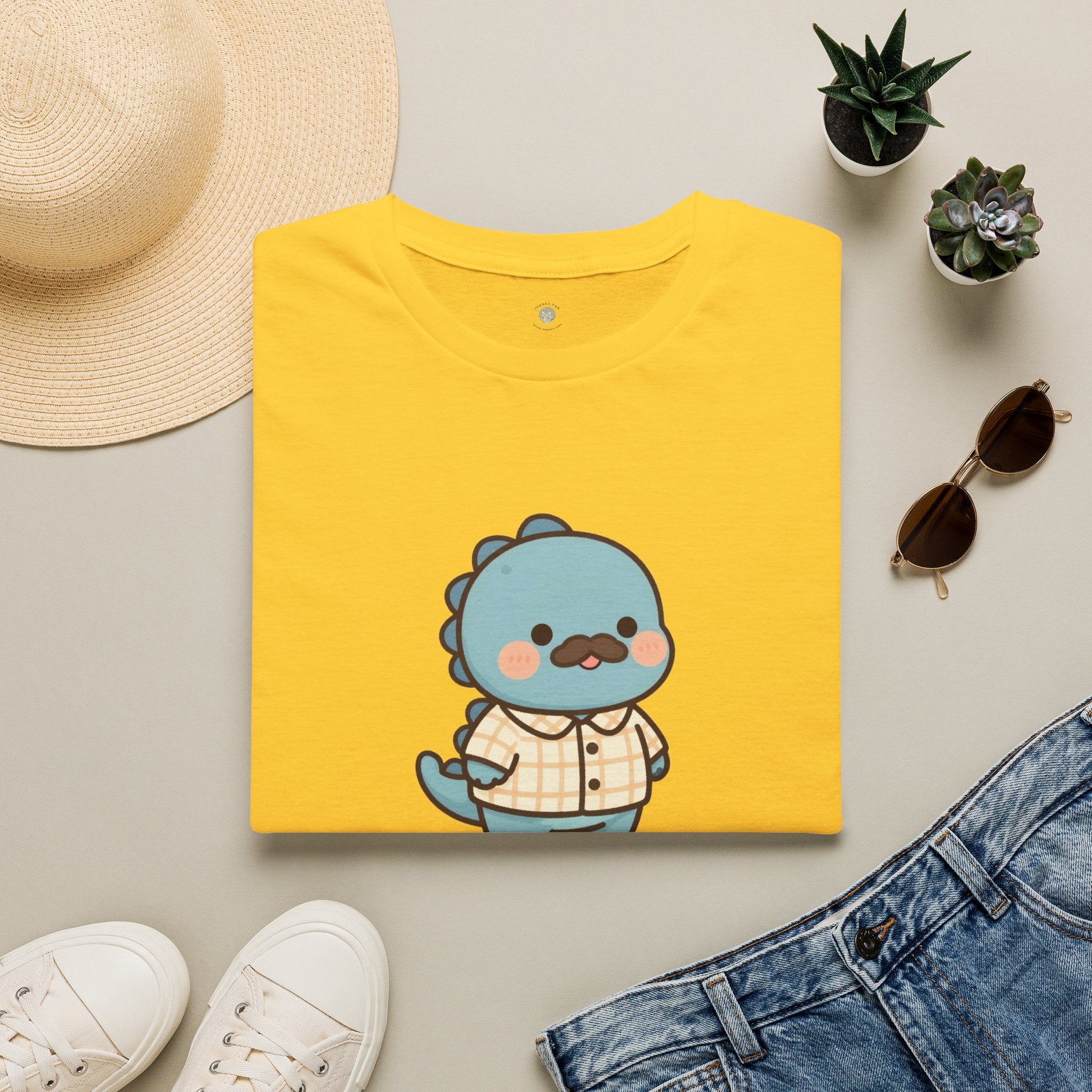 Personalized Papa Dinosaur T-Shirt — Custom Name Dad Tee