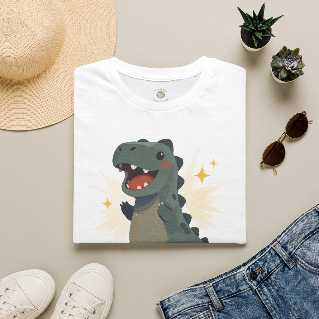 Dino-Mite T-Shirt — Cute Cheerful Dinosaur Pun Graphic Tee