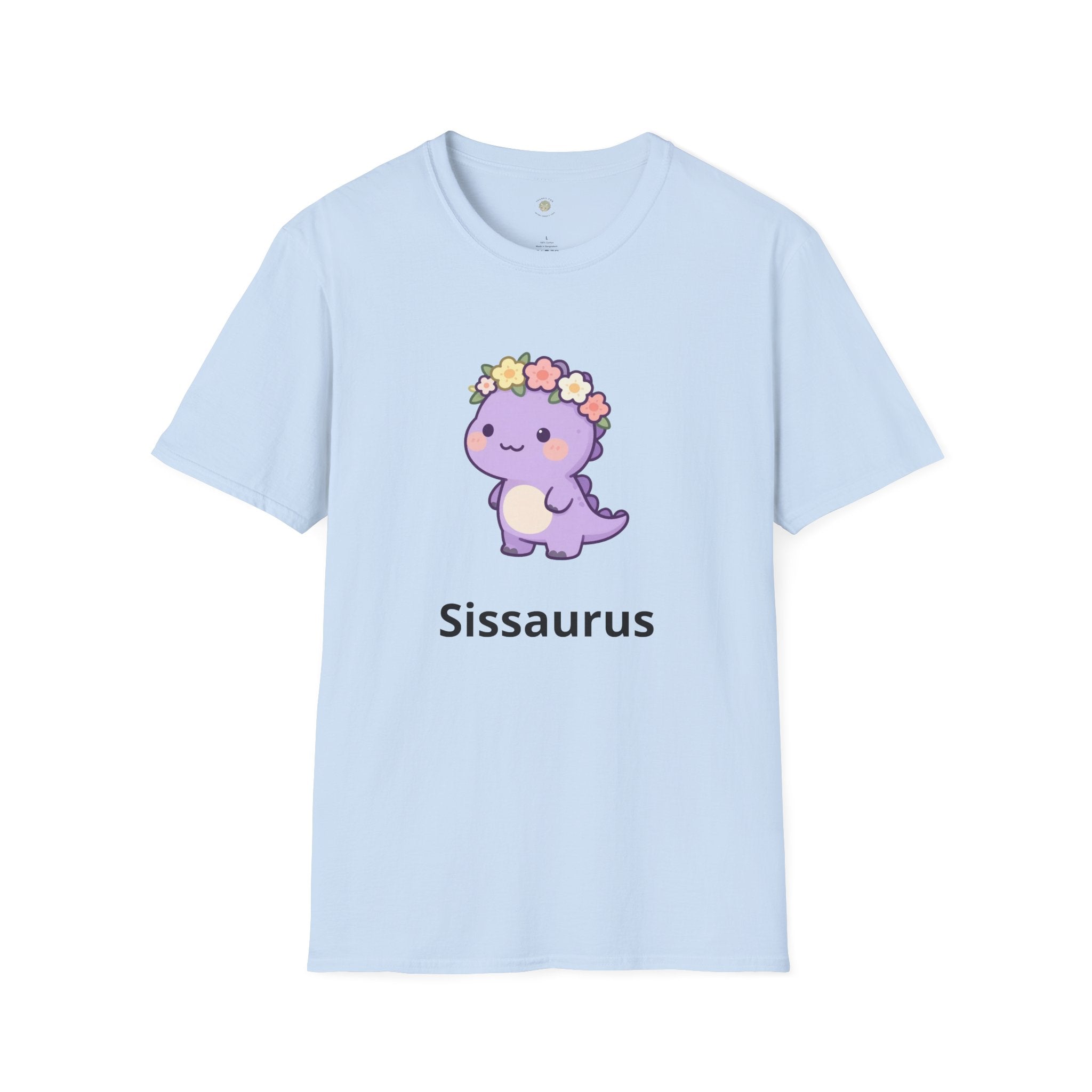 Personalized Big Sister Dinosaur T-Shirt — Custom Name Tee