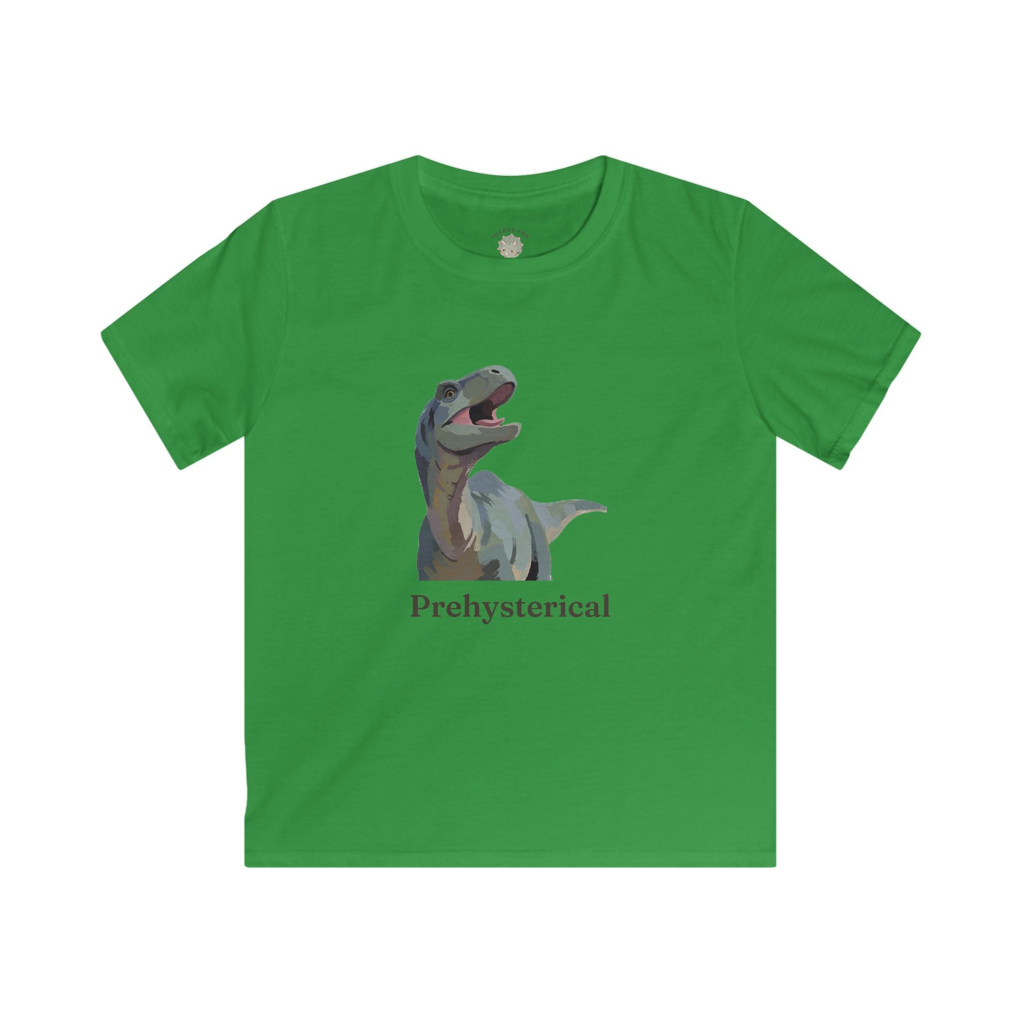 Kids Prehysterical T-Shirt — Funny Laughing Dinosaur Pun Graphic Tee