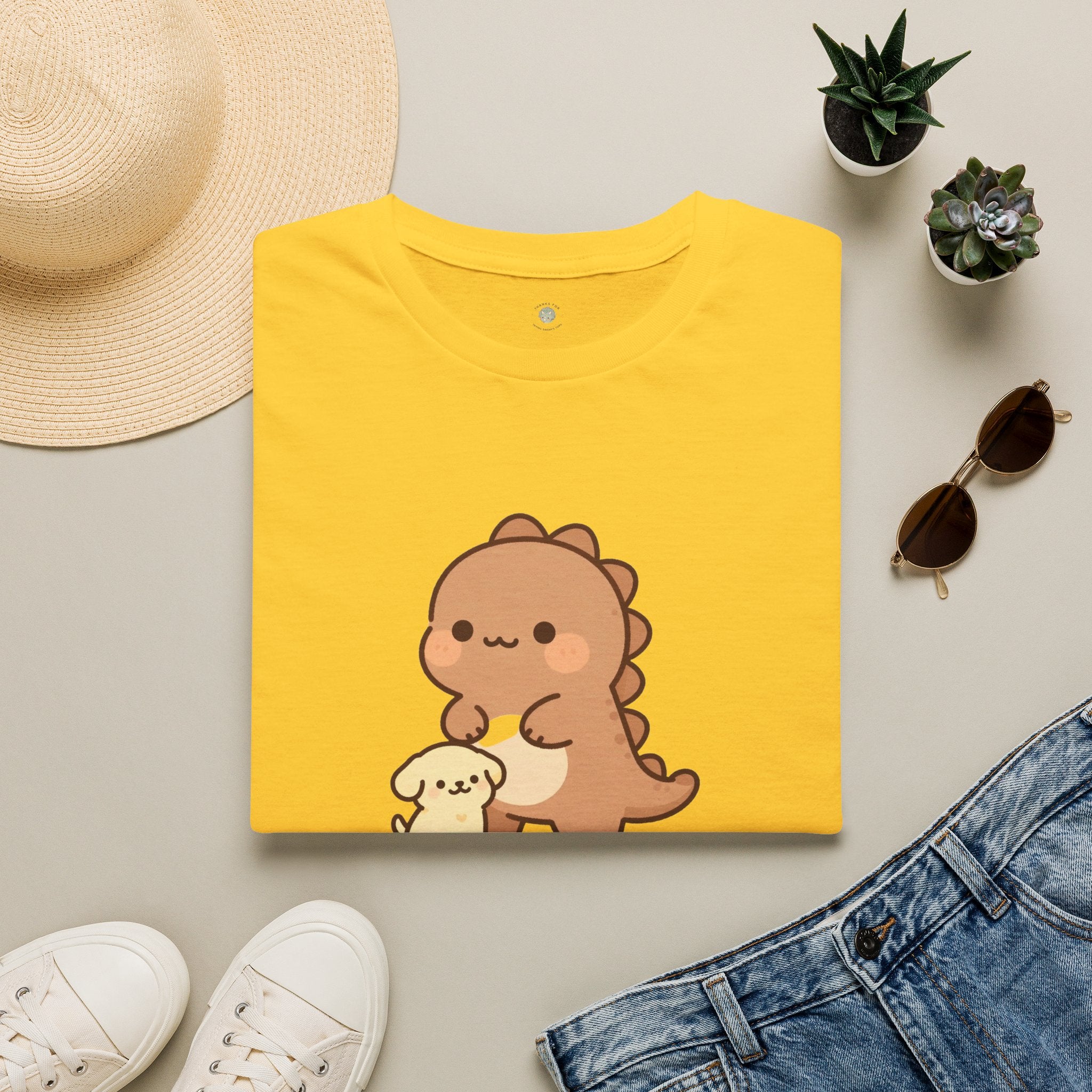 Personalized Fur Parent Dinosaur T-Shirt — Custom Name Pet Lover Tee