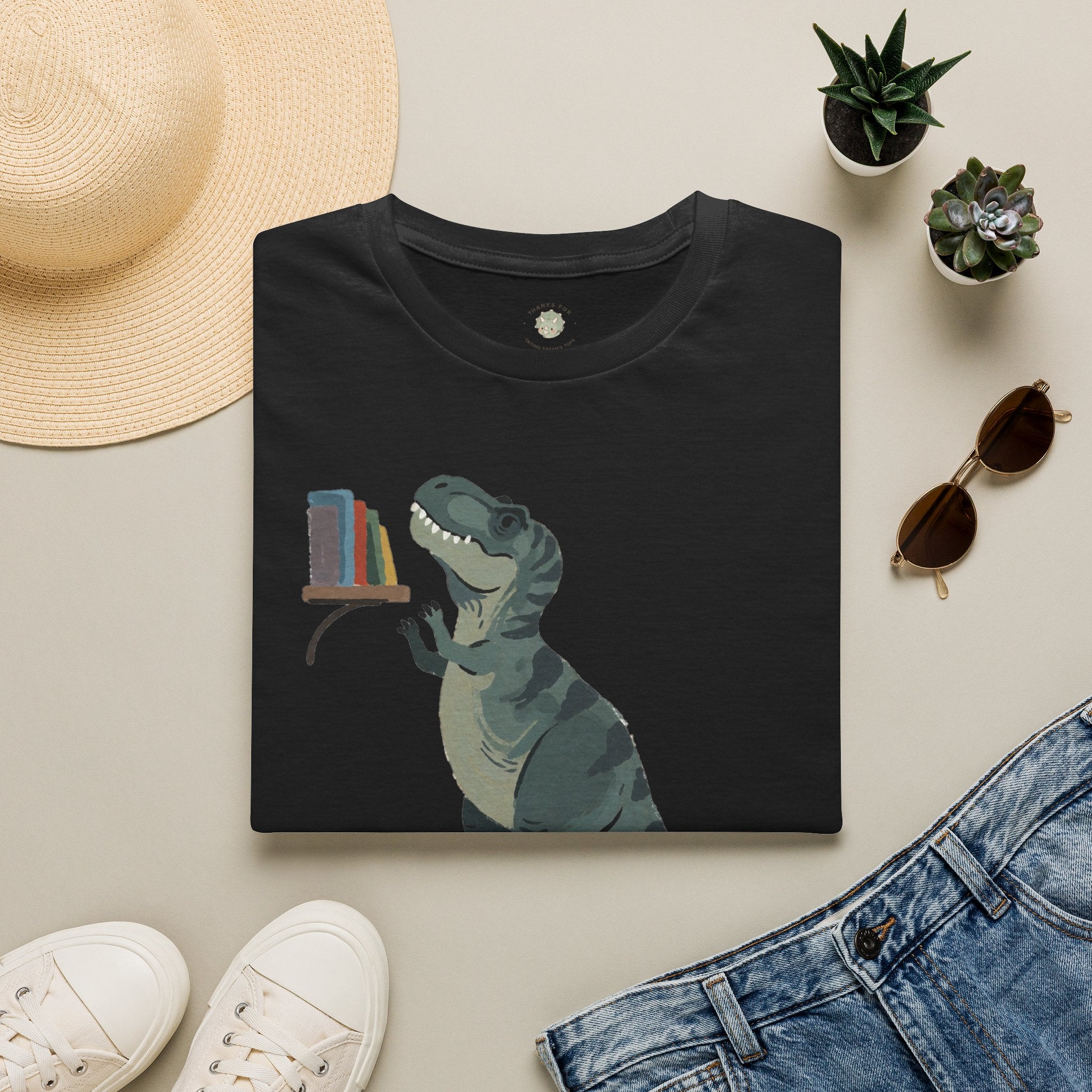 Short Arms, Big Dreams T-Shirt — Funny Motivational T-Rex Graphic Tee