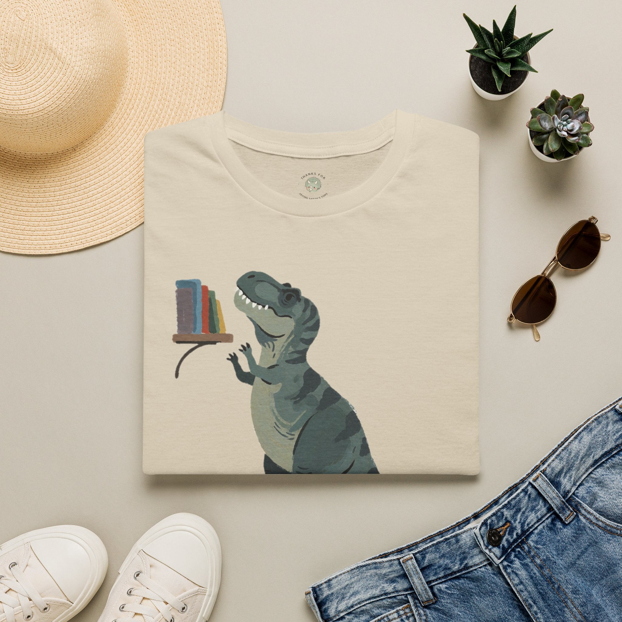 Short Arms, Big Dreams T-Shirt — Funny Motivational T-Rex Graphic Tee