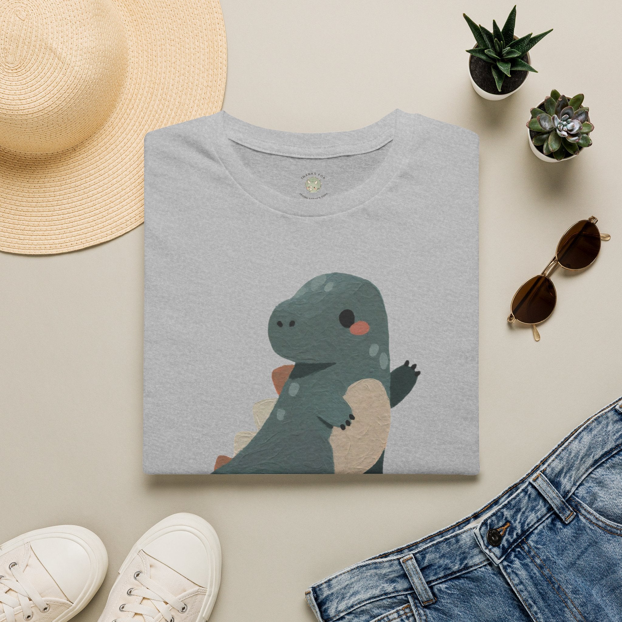 Rawrkward T-Shirt — Funny Awkward Shy Dinosaur Graphic Tee