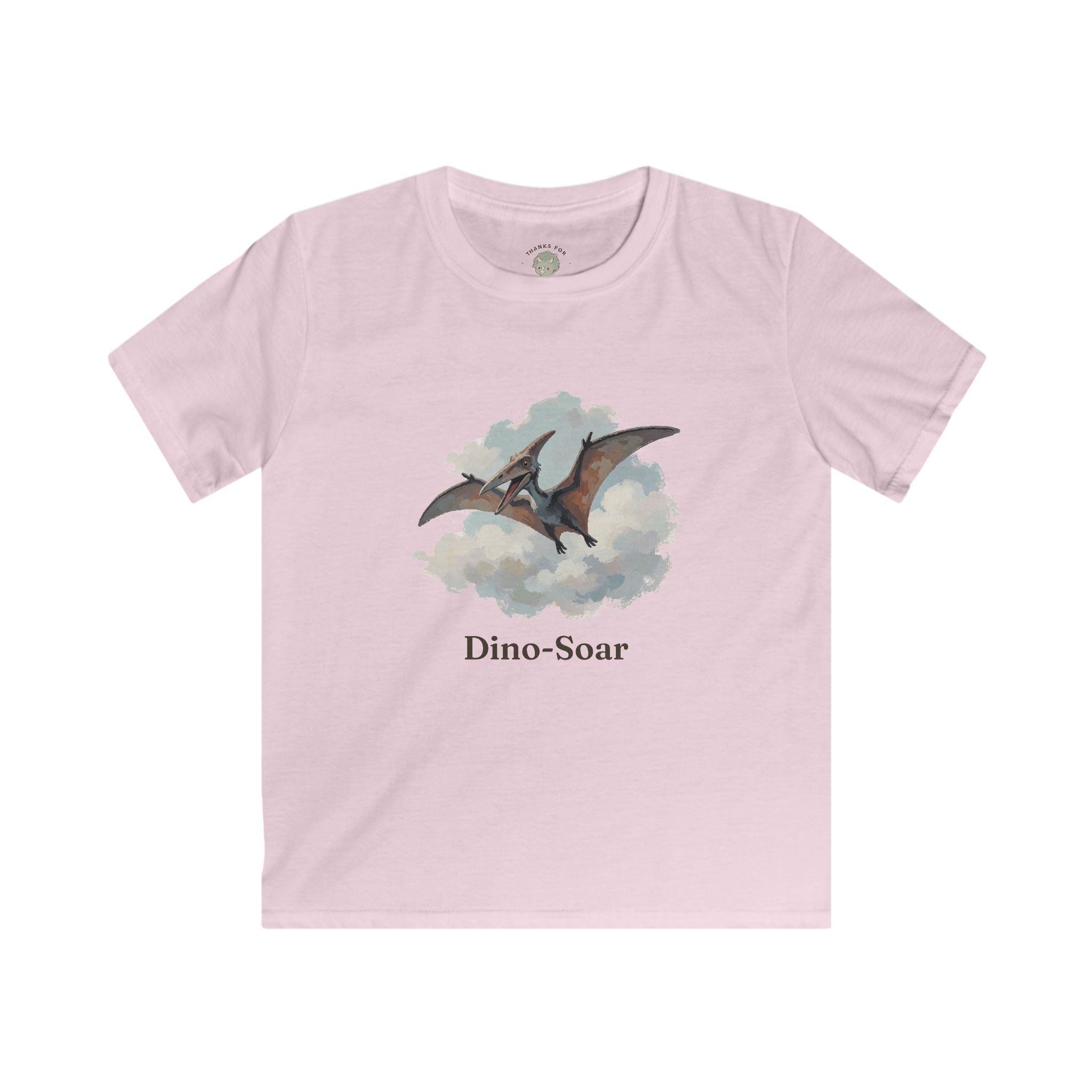 Kids Dino-Soar T-Shirt — Cute Flying Pterodactyl Pun Graphic Tee