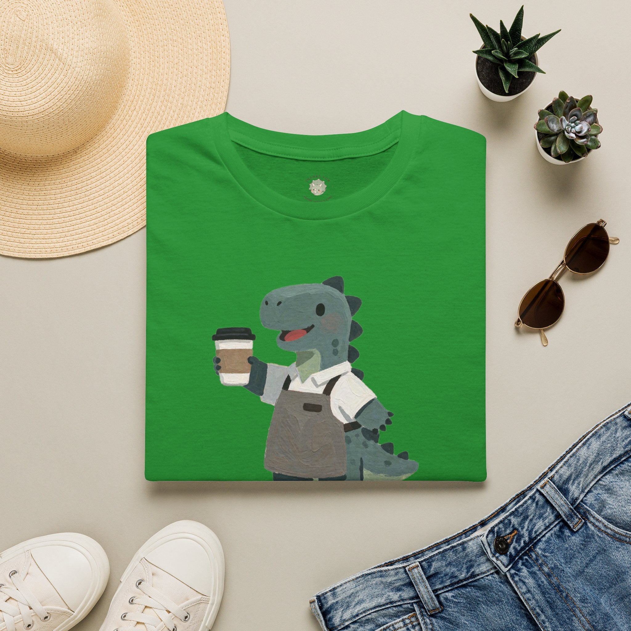 Rawr-ista T-Shirt — Funny Coffee Dinosaur Barista Graphic Tee