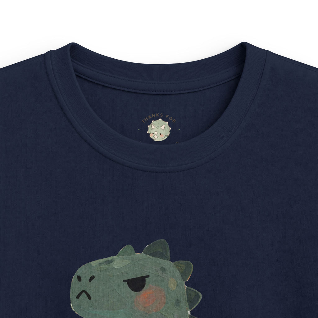 Kids Hangry-Saurus T-Shirt — Funny Hungry Grumpy Dinosaur Graphic Tee