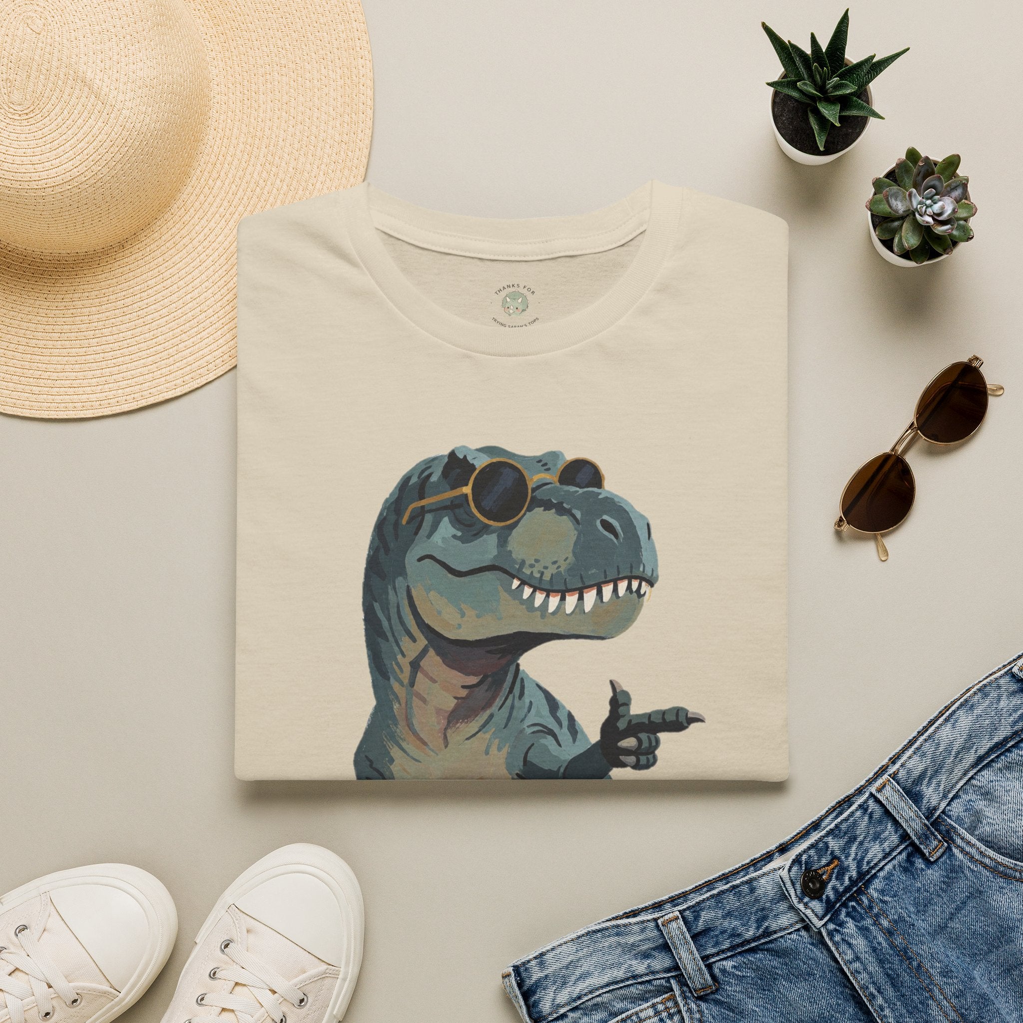Big Dino Energy T-Shirt — Funny Confident Cool Dinosaur Graphic Tee