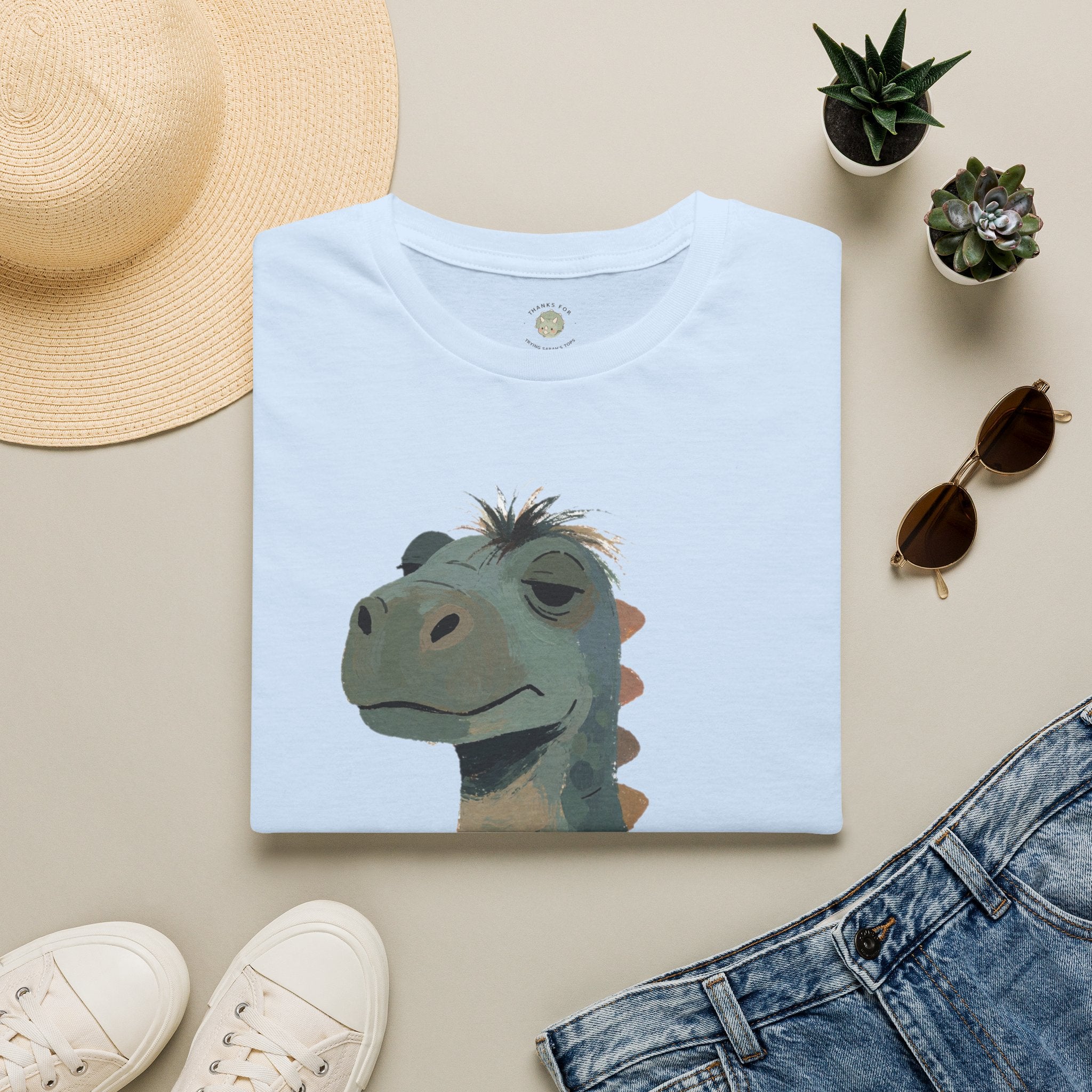 Not a Morning Dino T-Shirt — Funny Sleepy Dinosaur Graphic Tee