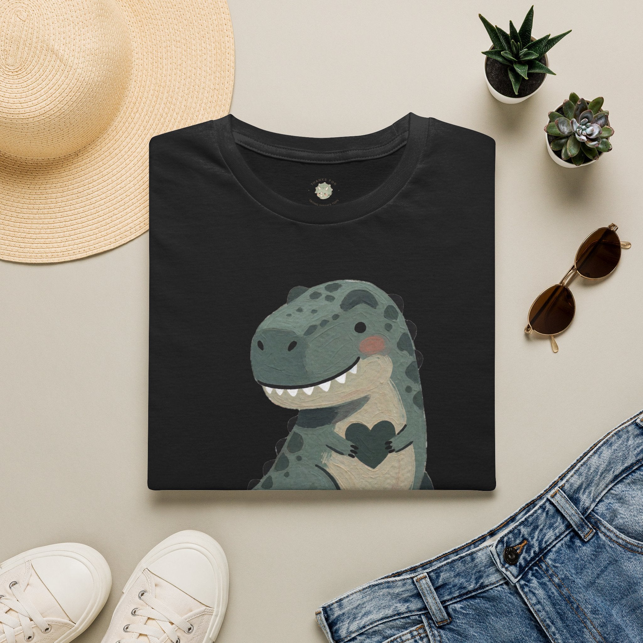 Tiny Arms, Big Heart T-Shirt — Cute Sweet T-Rex Love Graphic Tee