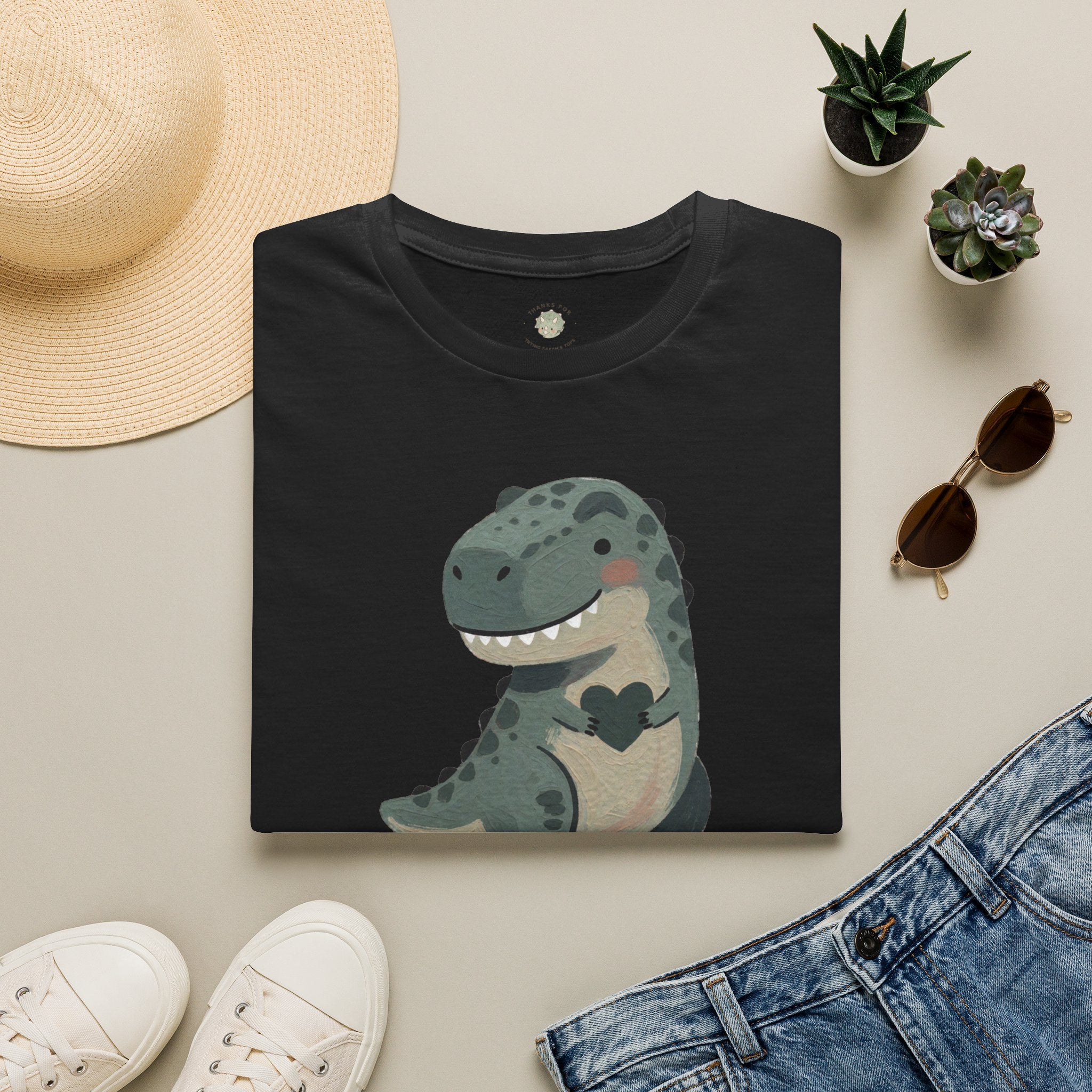 Tiny Arms, Big Heart T-Shirt — Cute Sweet T-Rex Love Graphic Tee