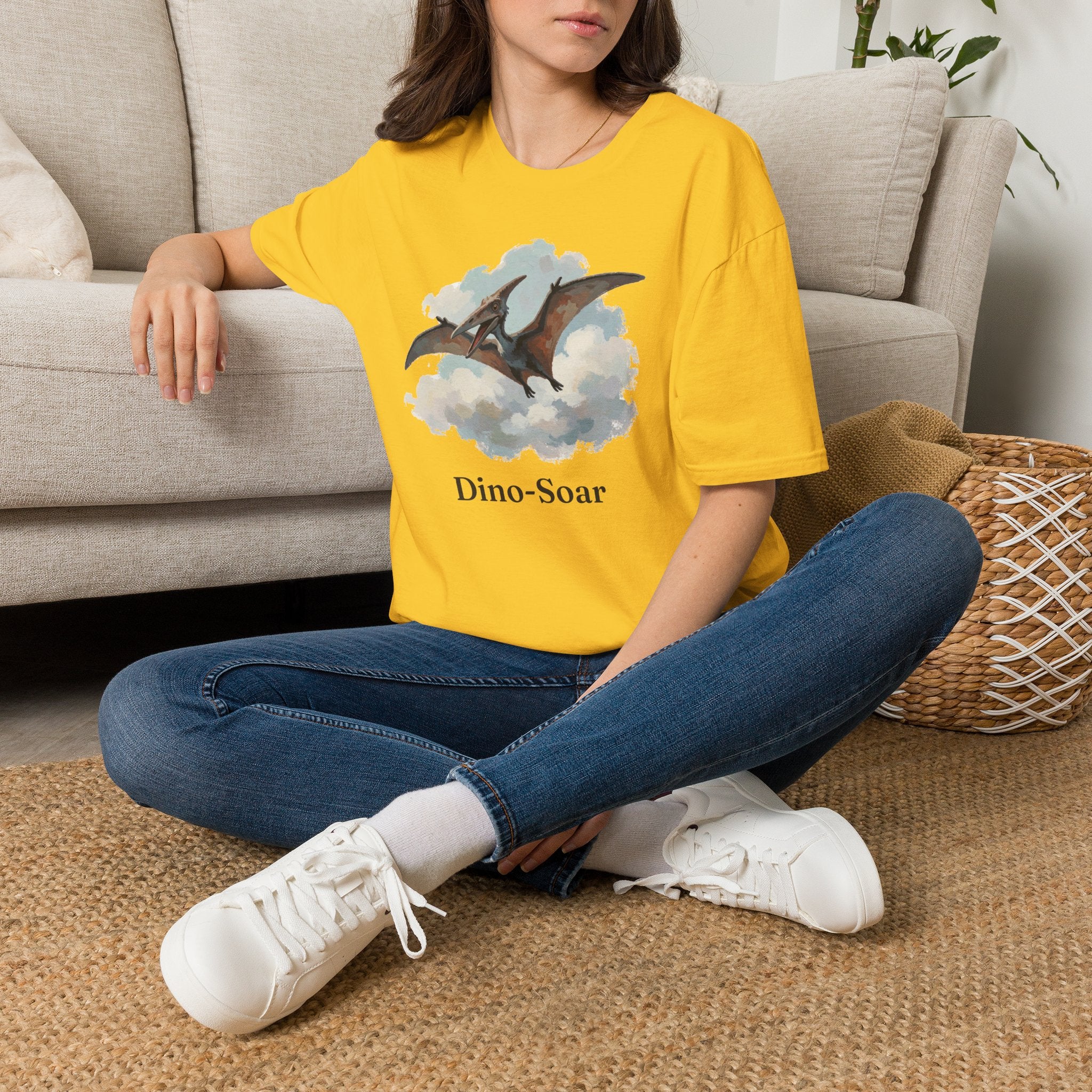 Dino-Soar T-Shirt — Cute Flying Pterodactyl Pun Graphic Tee