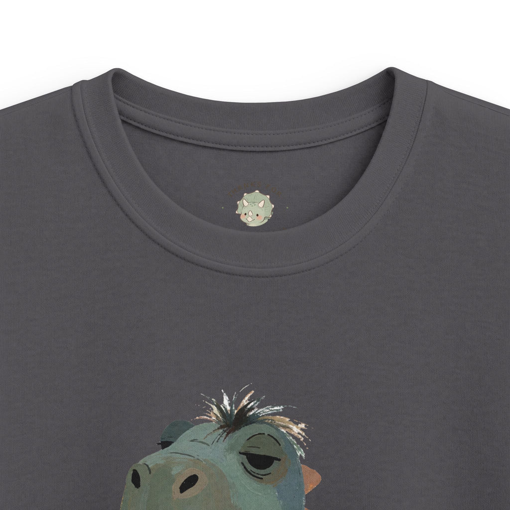 Kids Not a Morning Dino T-Shirt — Funny Sleepy Dinosaur Graphic Tee