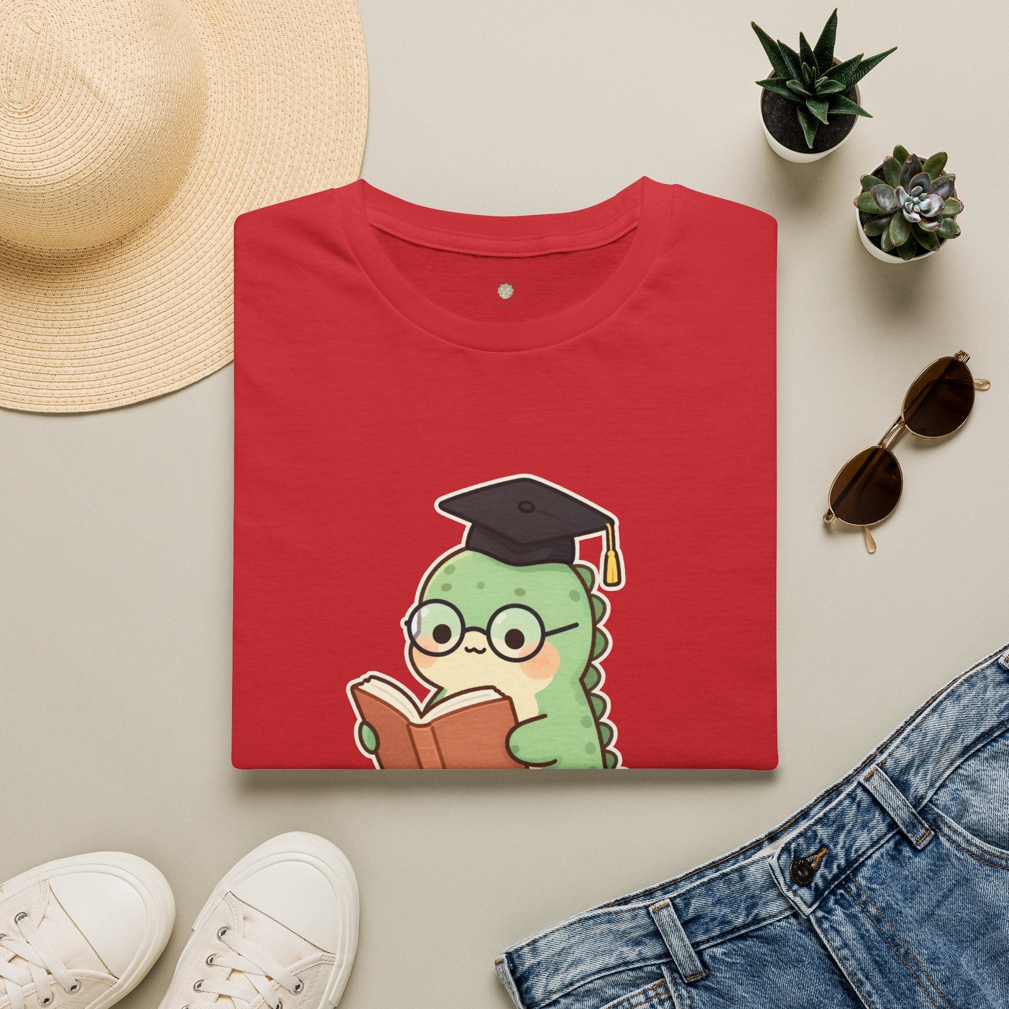Thesaurus T-Shirt — Cute Word Nerd Dinosaur Grammar Pun Graphic Tee