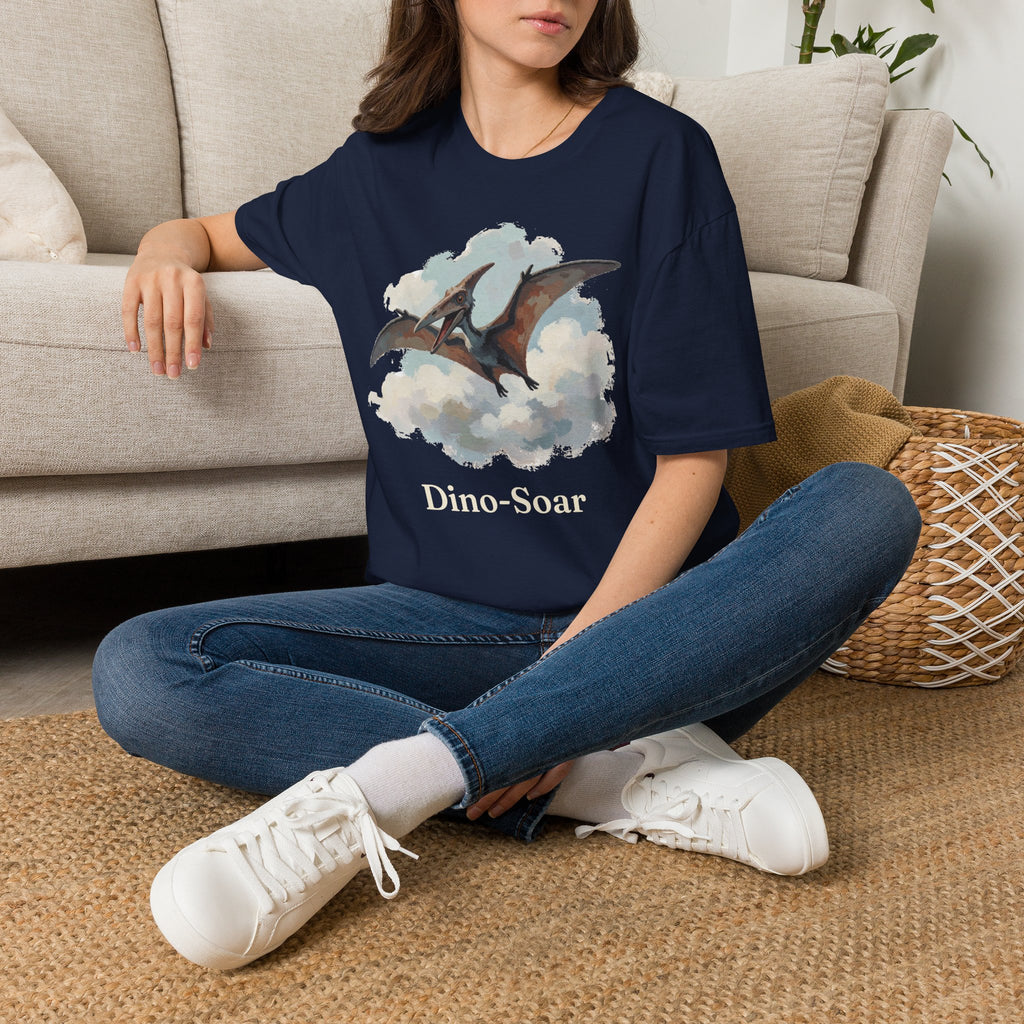 Dino-Soar T-Shirt — Cute Flying Pterodactyl Pun Graphic Tee
