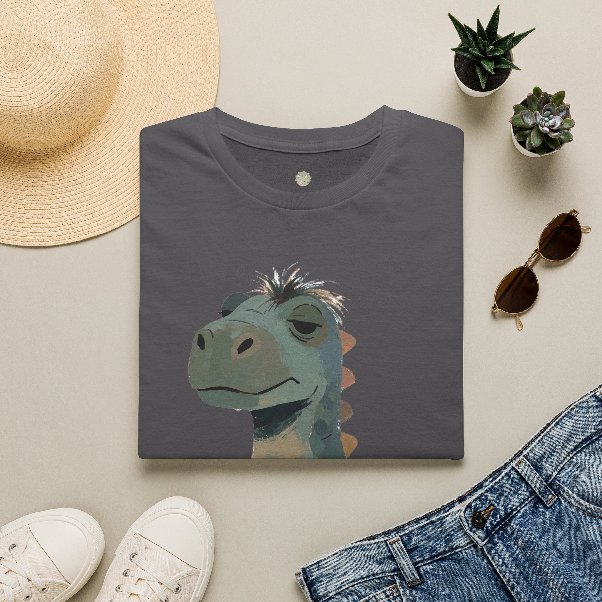 Not a Morning Dino T-Shirt — Funny Sleepy Dinosaur Graphic Tee
