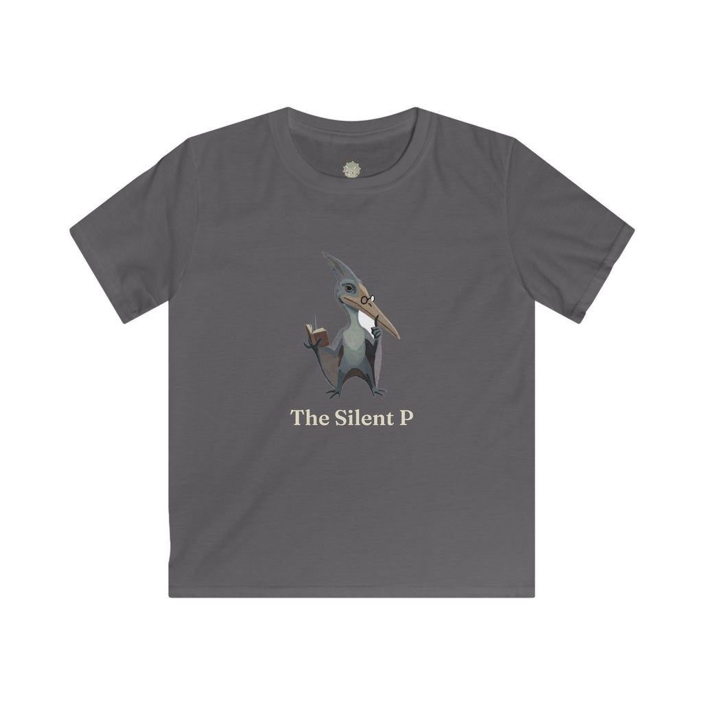 Kids The Silent P T-Shirt — Funny Pterodactyl Grammar Pun Graphic Tee