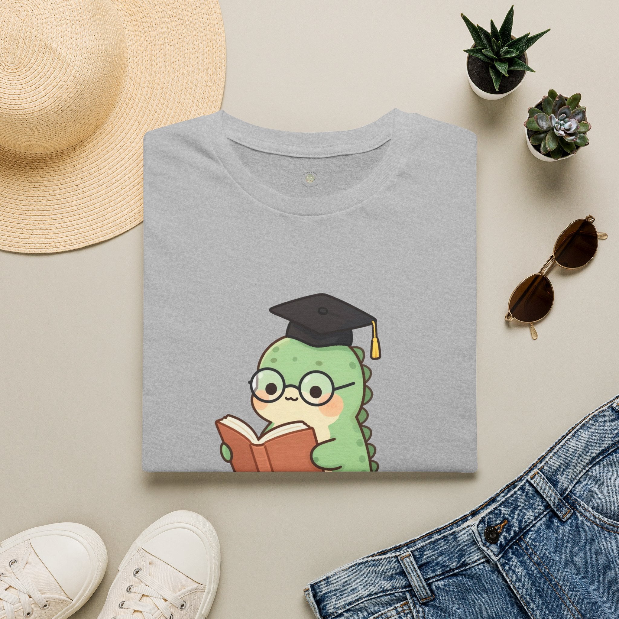 Thesaurus T-Shirt — Cute Word Nerd Dinosaur Grammar Pun Graphic Tee