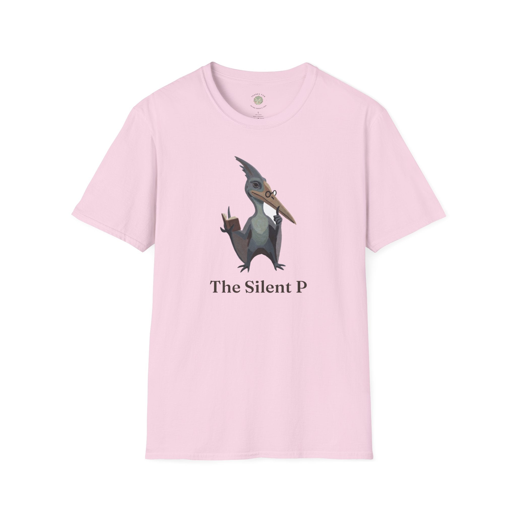 The Silent P T-Shirt — Funny Pterodactyl Grammar Pun Graphic Tee