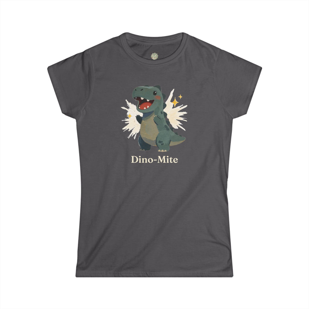 Dino-Mite T-Shirt — Cute Cheerful Dinosaur Pun Graphic Tee