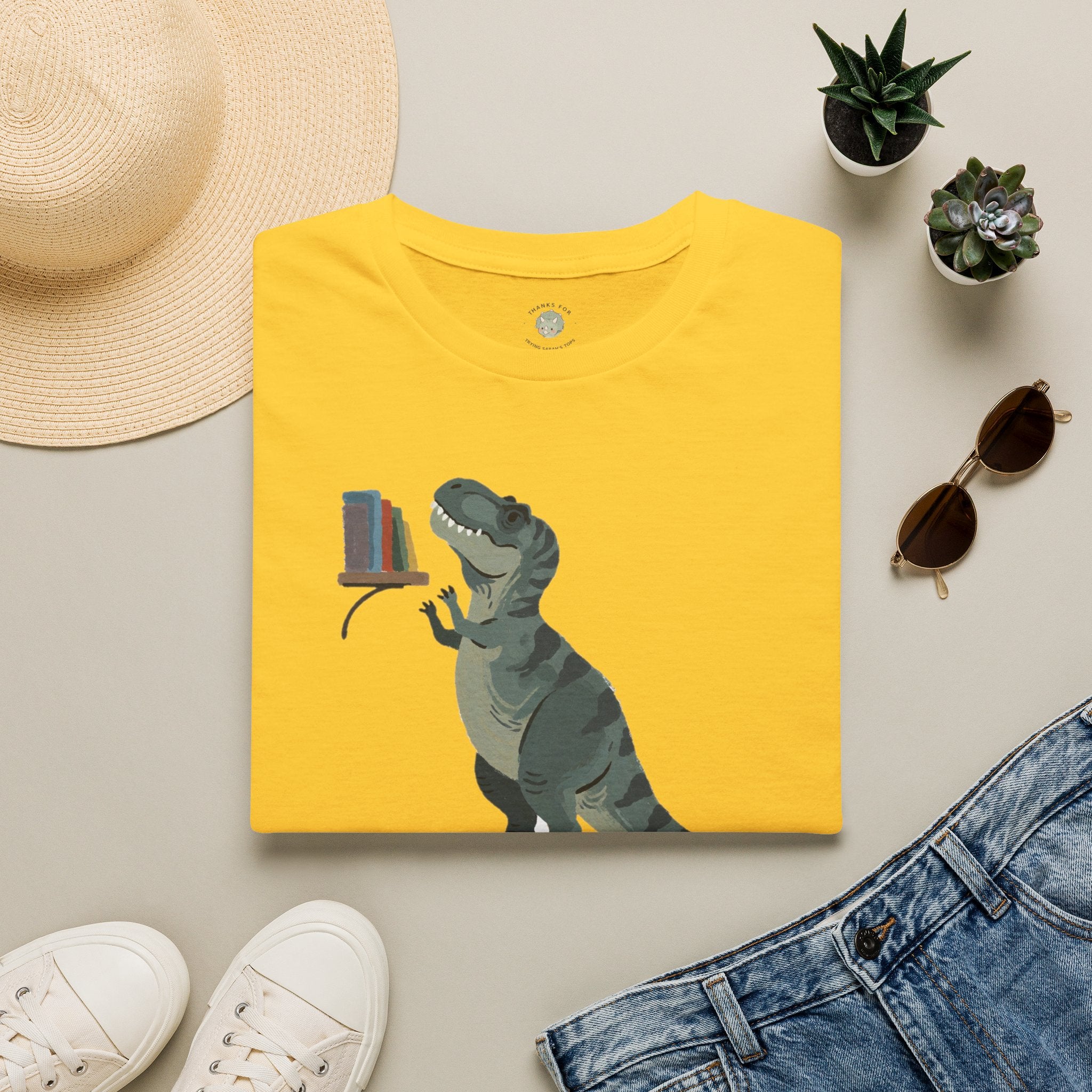 Short Arms, Big Dreams T-Shirt — Funny Motivational T-Rex Graphic Tee