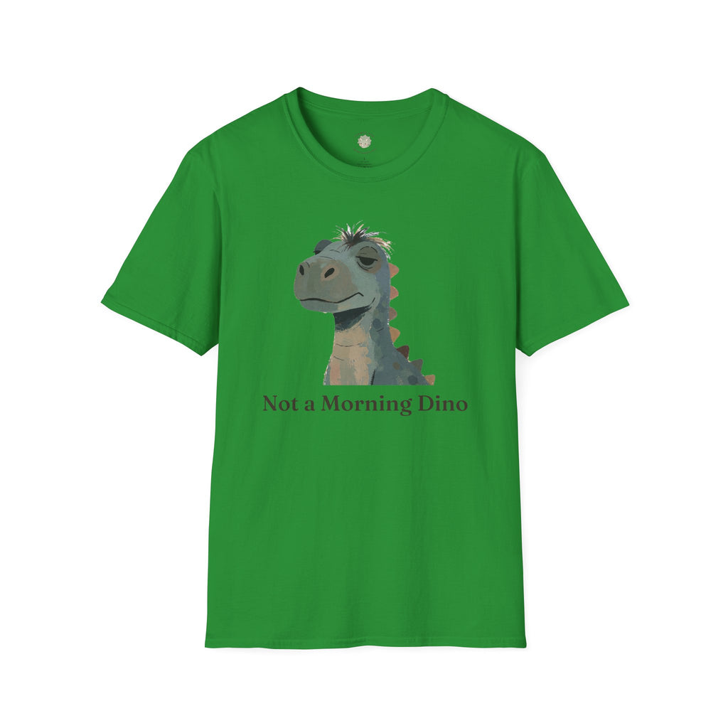 Not a Morning Dino T-Shirt — Funny Sleepy Dinosaur Graphic Tee