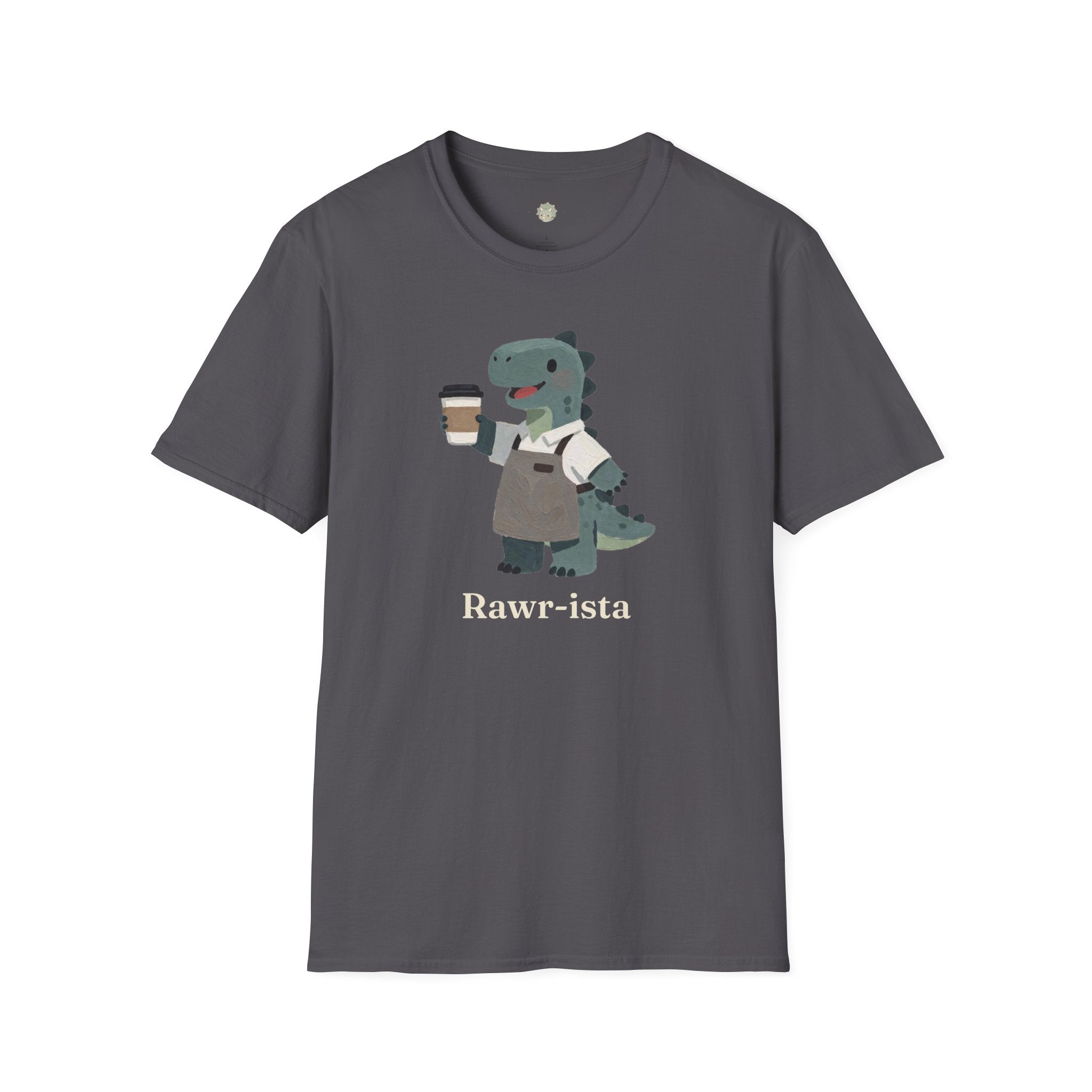 Rawr-ista T-Shirt — Funny Coffee Dinosaur Barista Graphic Tee