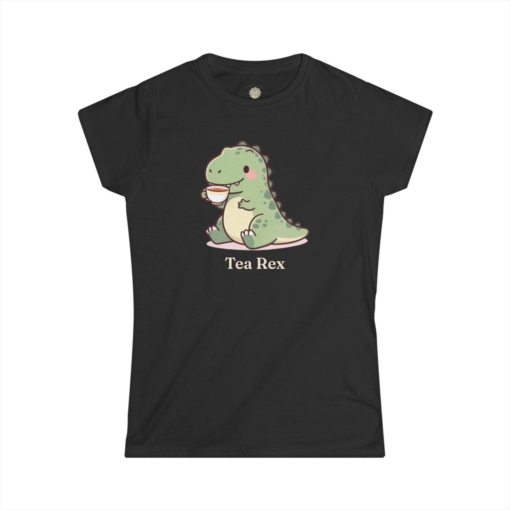 Women's Tea Rex T-Shirt — Cute Dinosaur Tea Lover Graphic Tee
