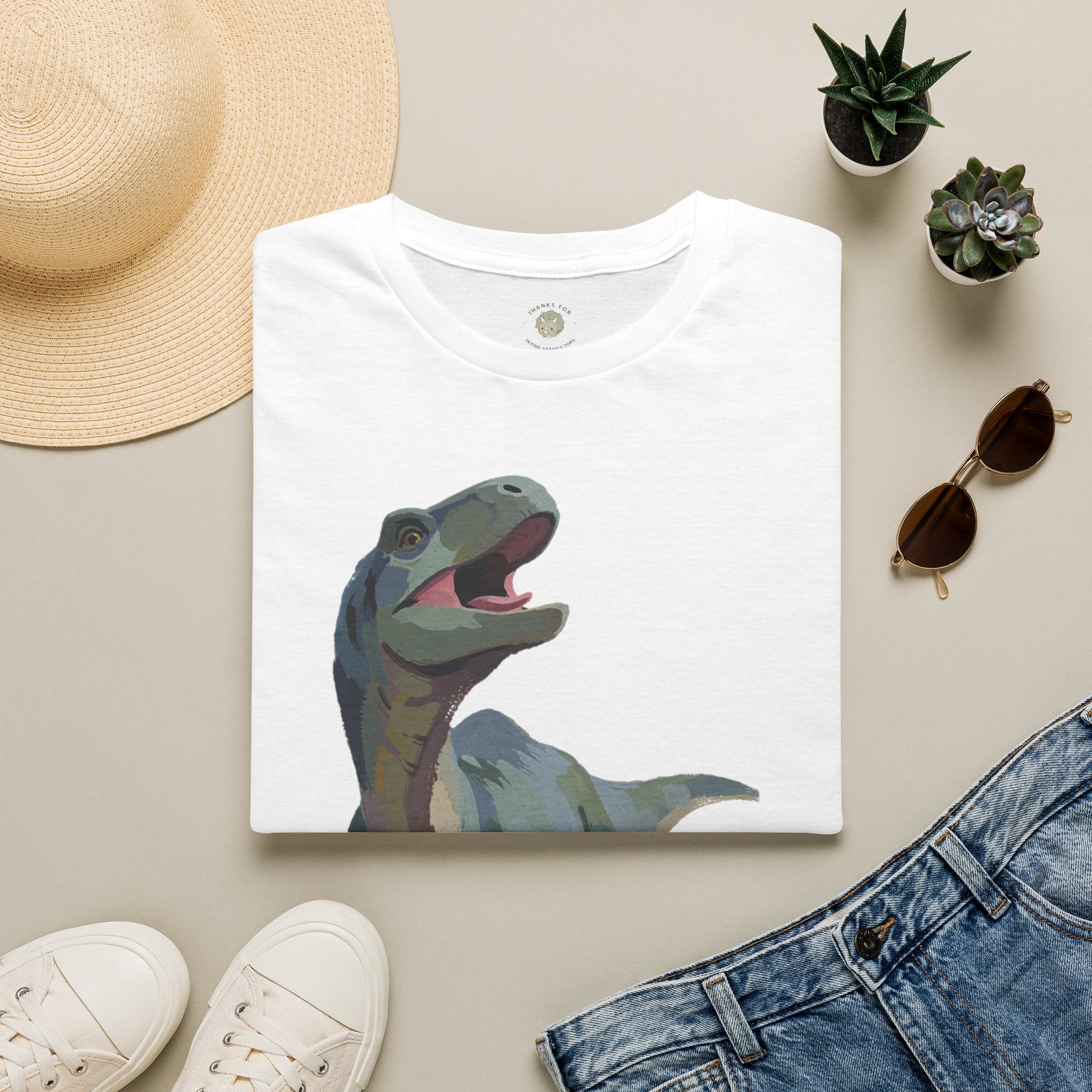 Prehysterical T-Shirt — Funny Laughing Dinosaur Pun Graphic Tee