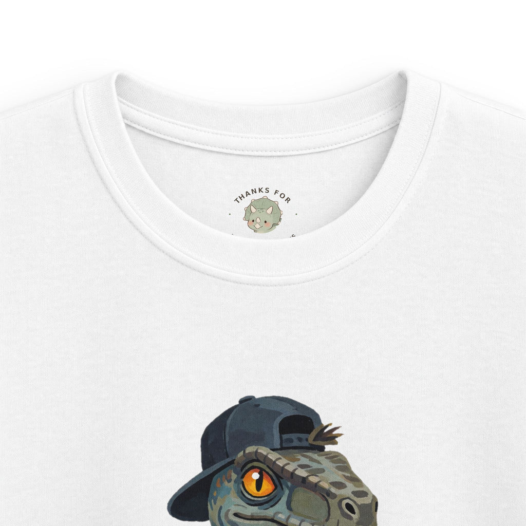 Kids Velocirapper T-Shirt — Funny Rapper Raptor Dinosaur Graphic Tee